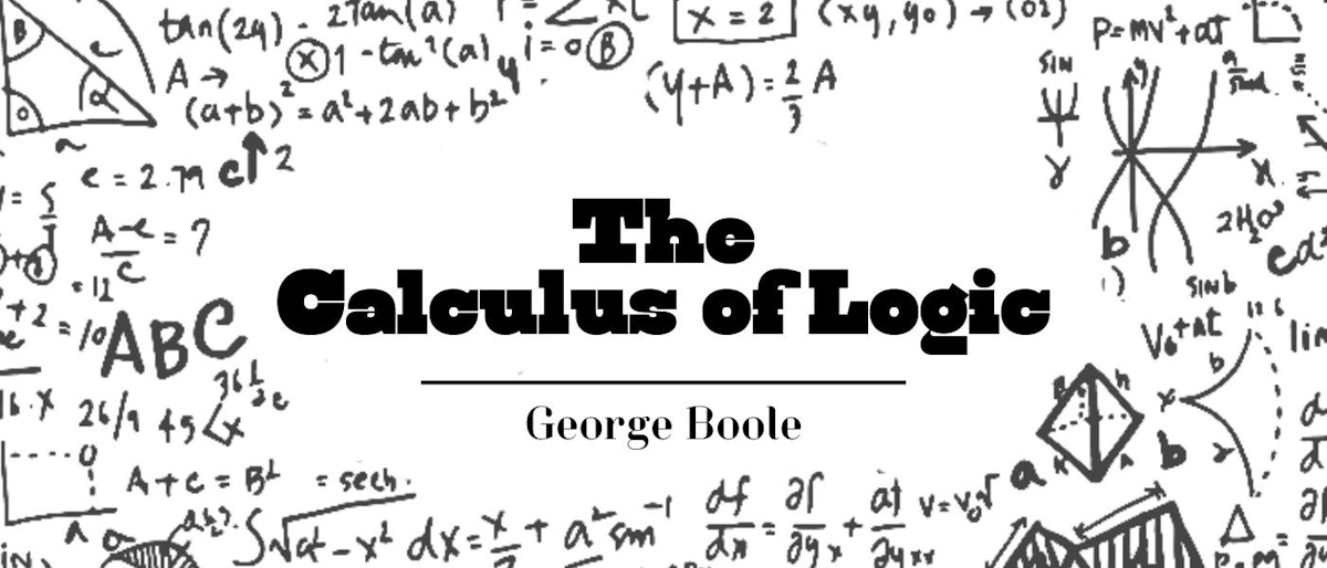 featured image - The calculus of logic by George Boole - Table of Links