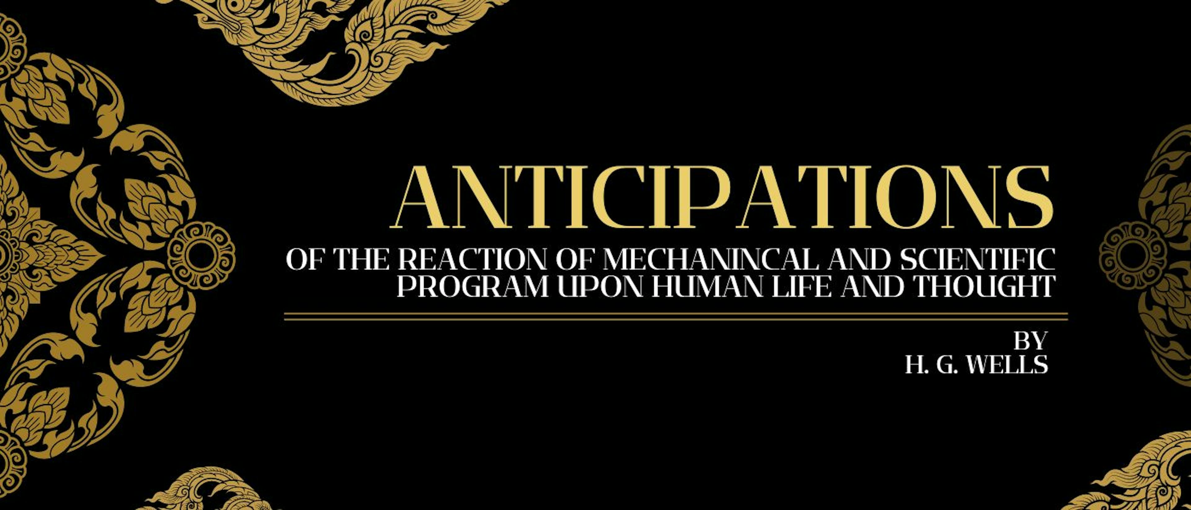 featured image - Anticipations by H. G. Wells - Table of Links