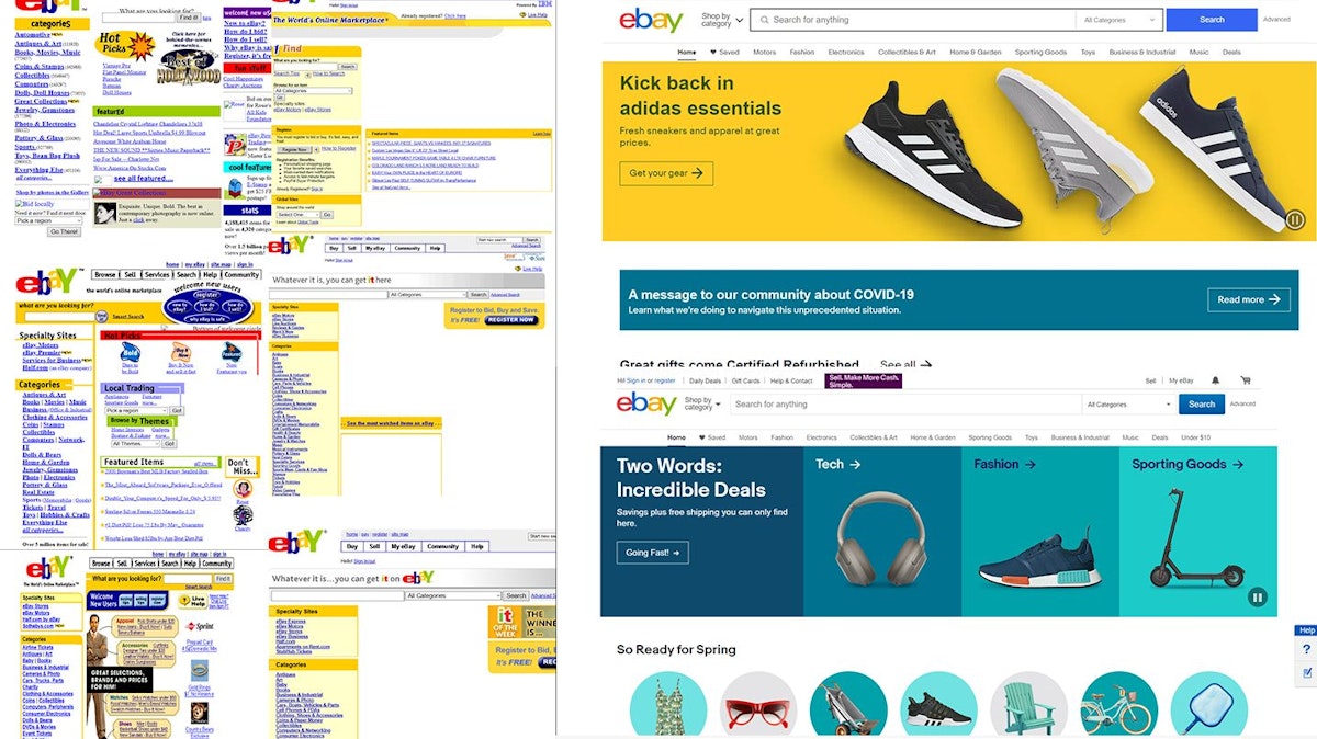 featured image - How the eBay Homepage has Changed Over the Past 21 Years