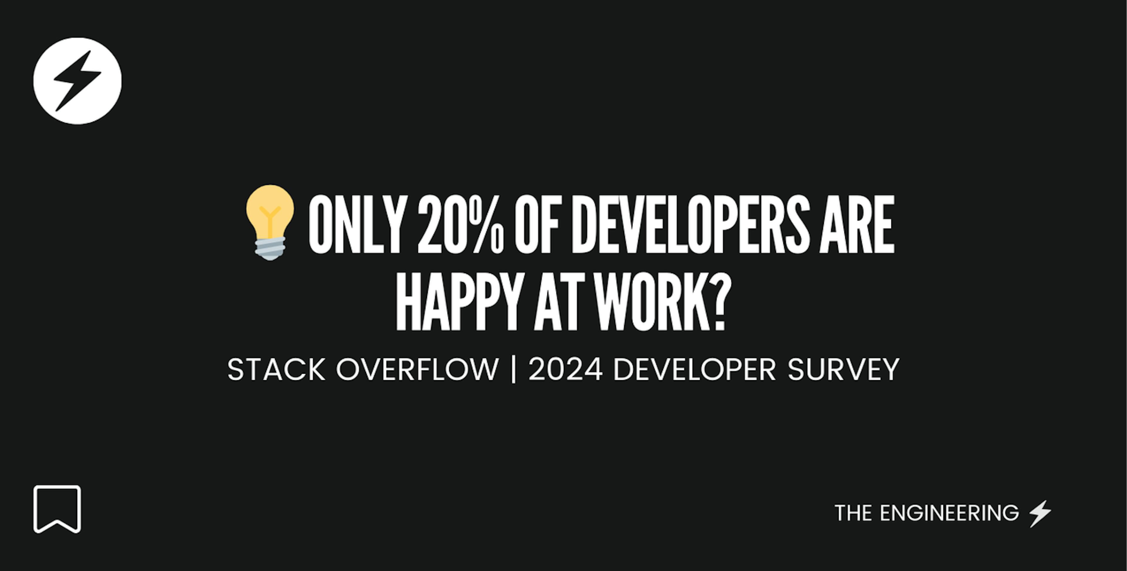 featured image - Why Only 1 in 5 Developers Are Happy at Work