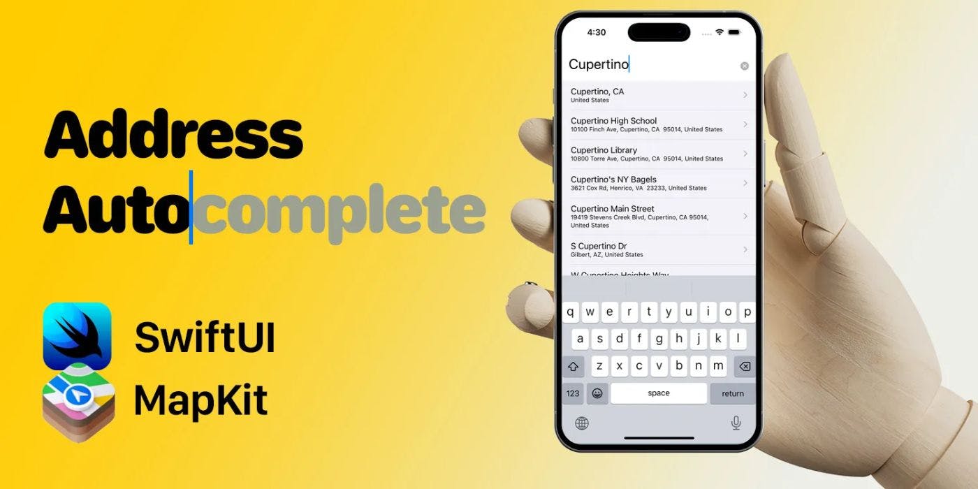 featured image - Address Autocompletion Using SwiftUI and MapKit