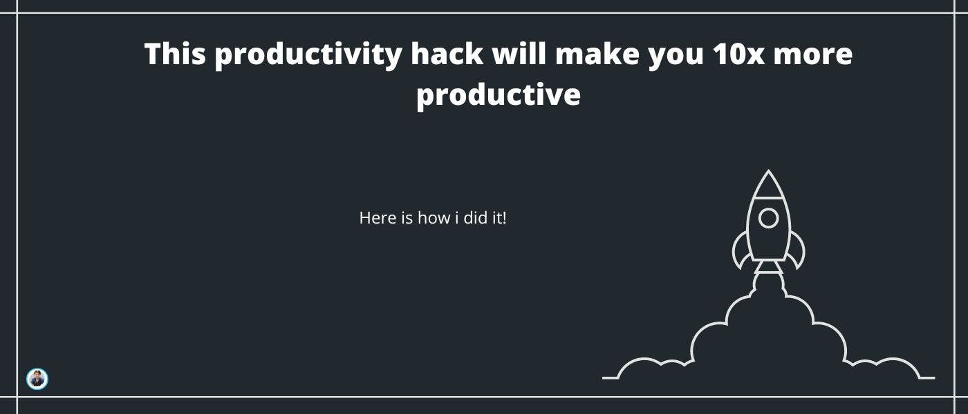 featured image - A Productivity Hack that Changed my Life as a Developer and Solopreneur