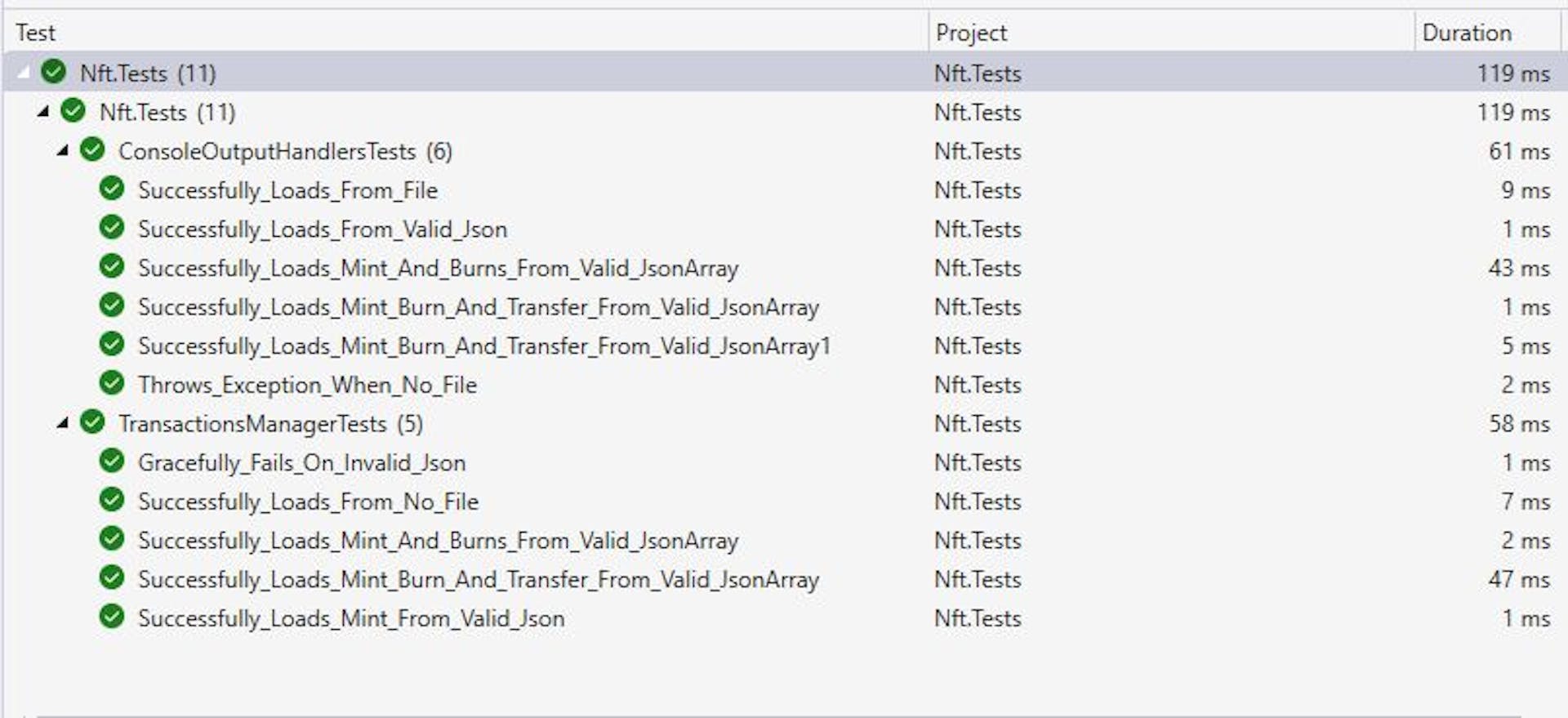 Unit tests