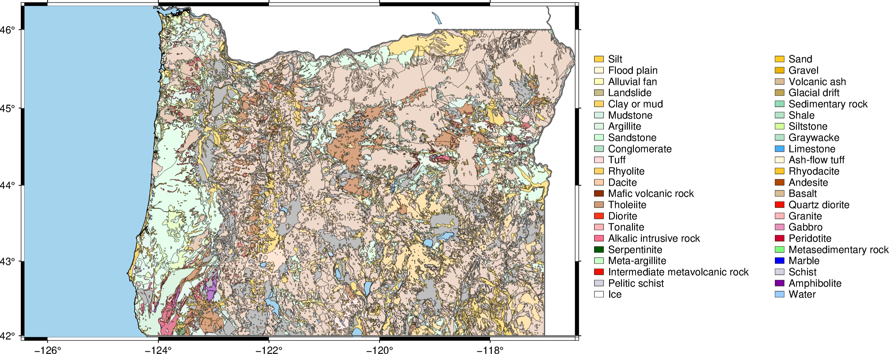 featured image - How to (Re)Make A Geologic Map In Python With PyGMT