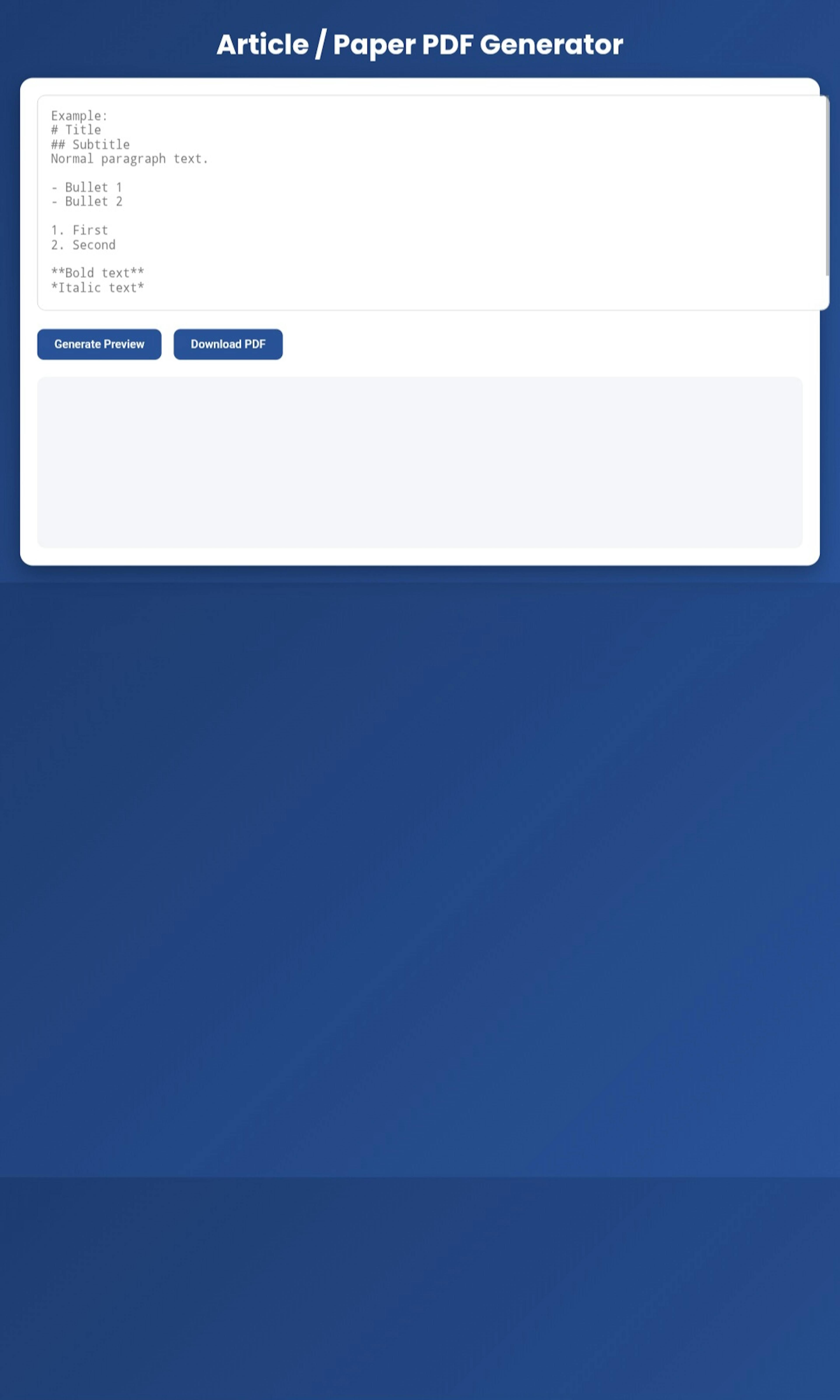 featured image - Client-Side Markdown Parsing and Dynamic PDF Generation System