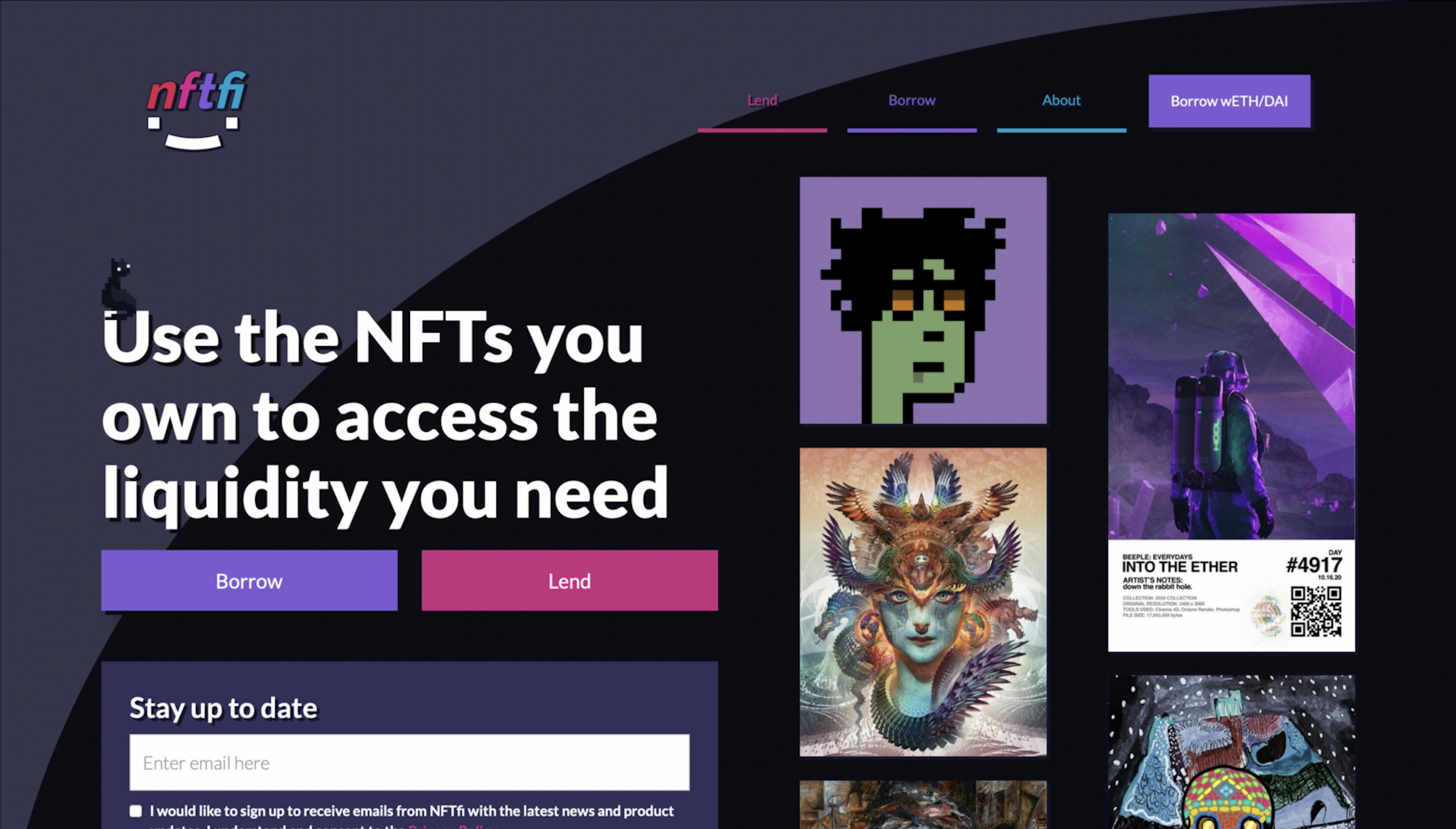 NFTfi platform