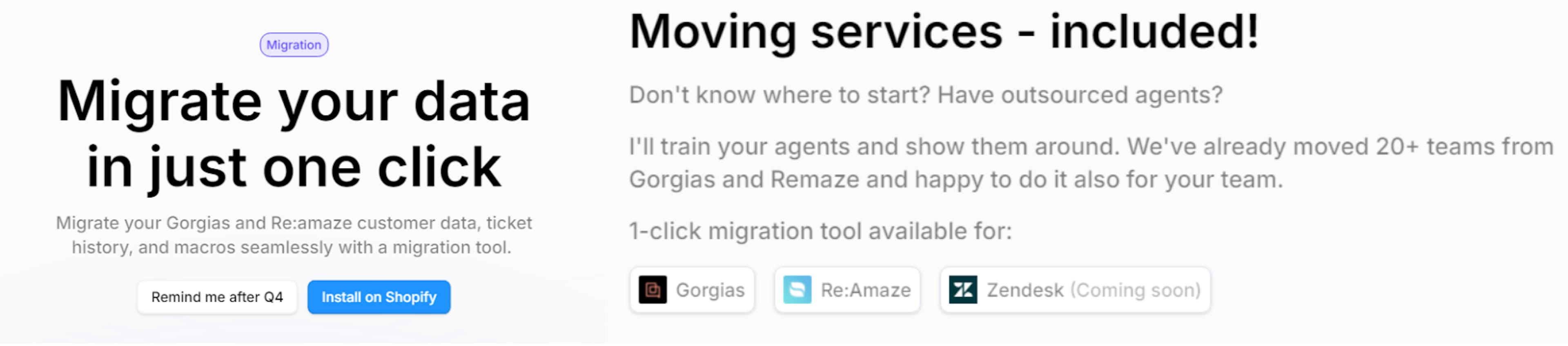 Clickity-click migration & Moving services for the home goods of your Shopify store