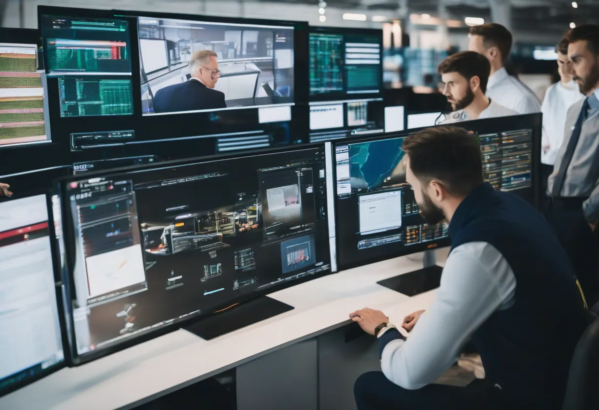 https://hackernoon.imgix.net/images/two-teams-making-conflicting-technical-decisions-on-a-large-monitor-r7hjo3d2uw15wmjv7ednmcyj.png