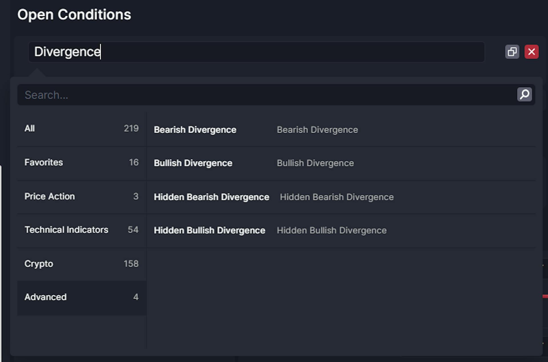 The deviations available in cleo.finance