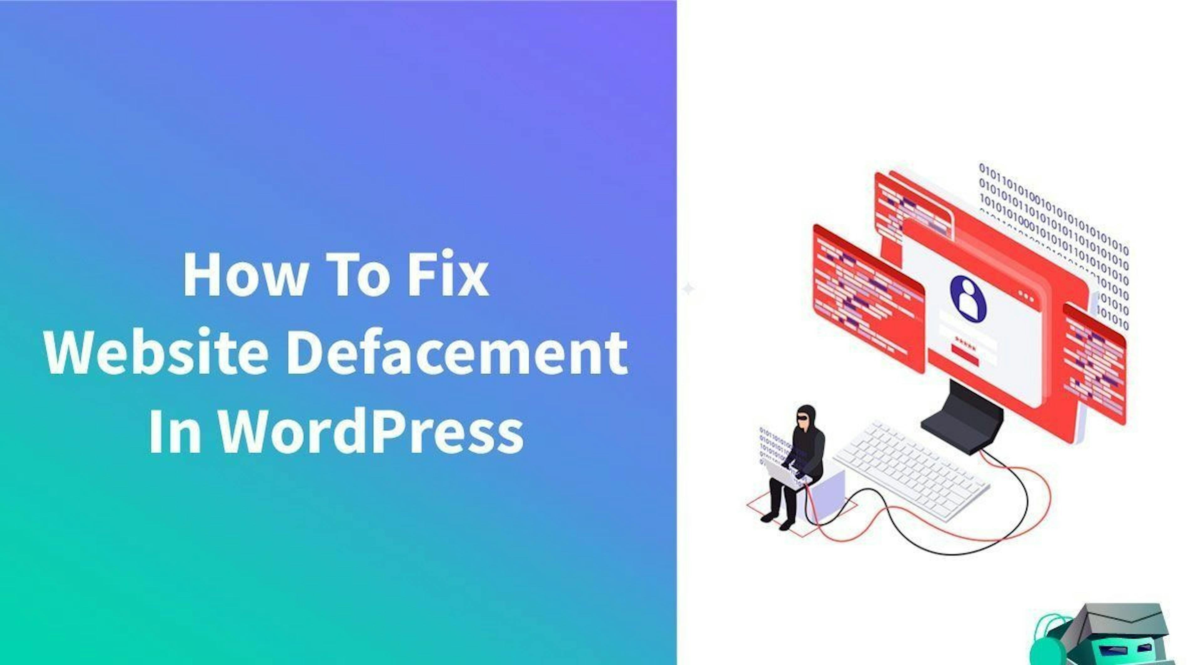 /how-to-fix-website-defacement-in-wordpress feature image