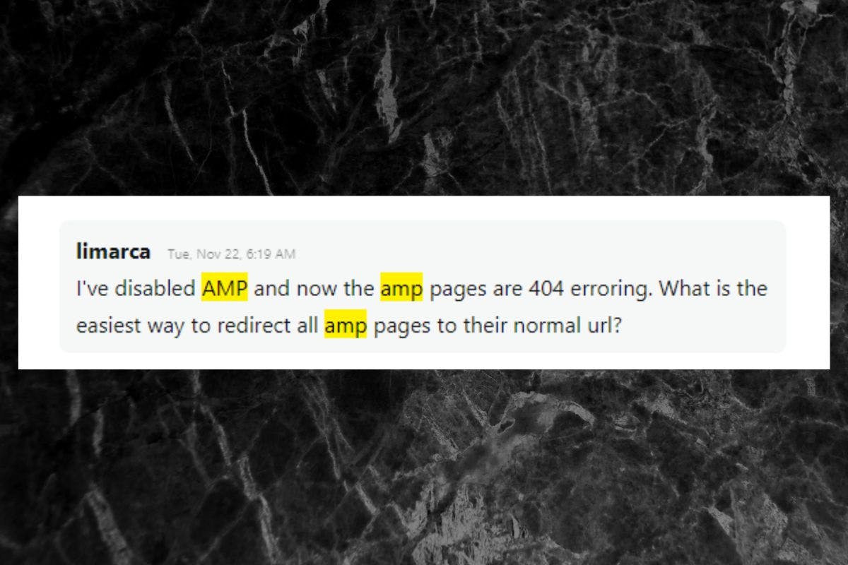 featured image - How to Redirect Your AMP URLs on WordPress in Bulk w/Redirection Plugin
