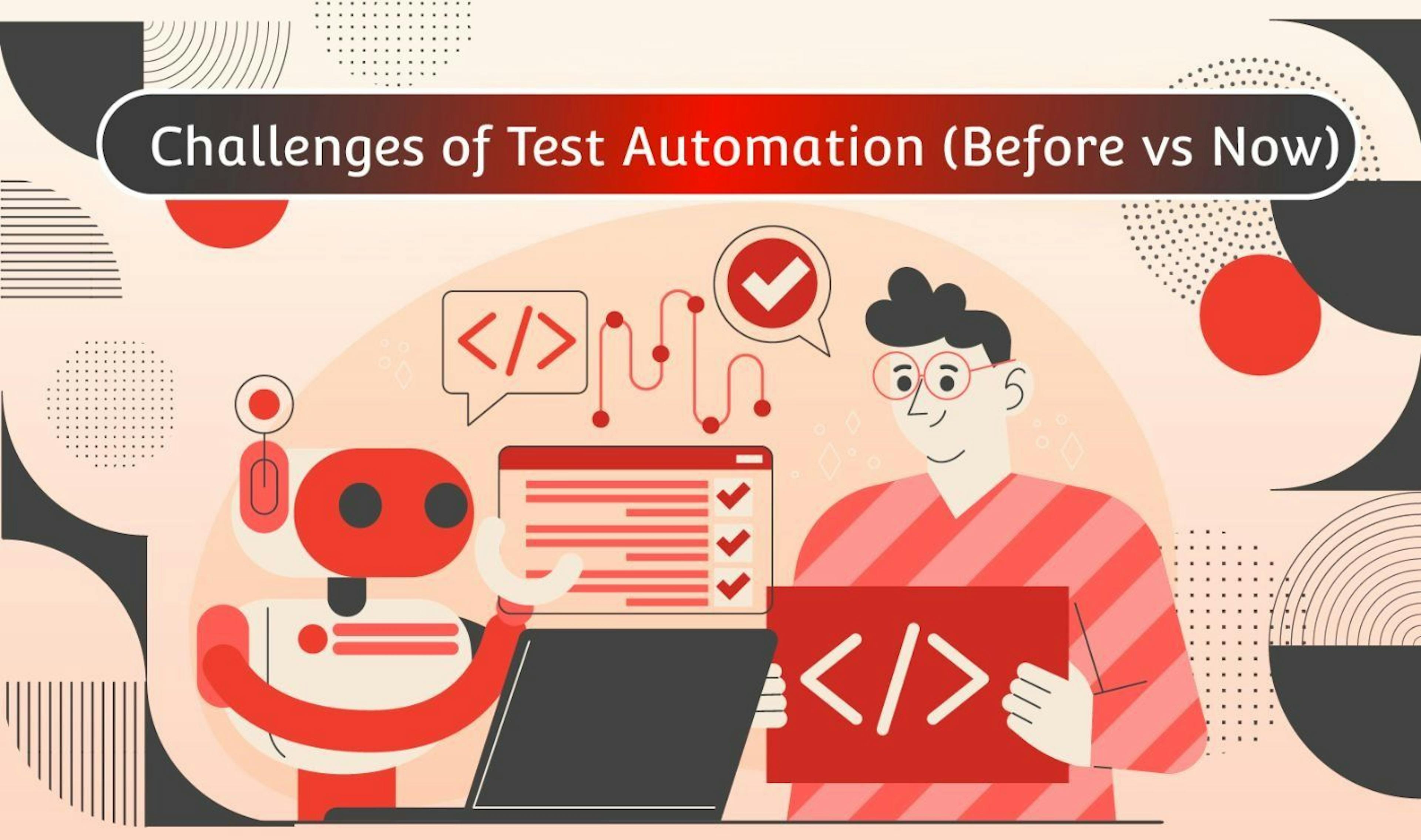 featured image - Challenges of Test Automation (Before vs Now)