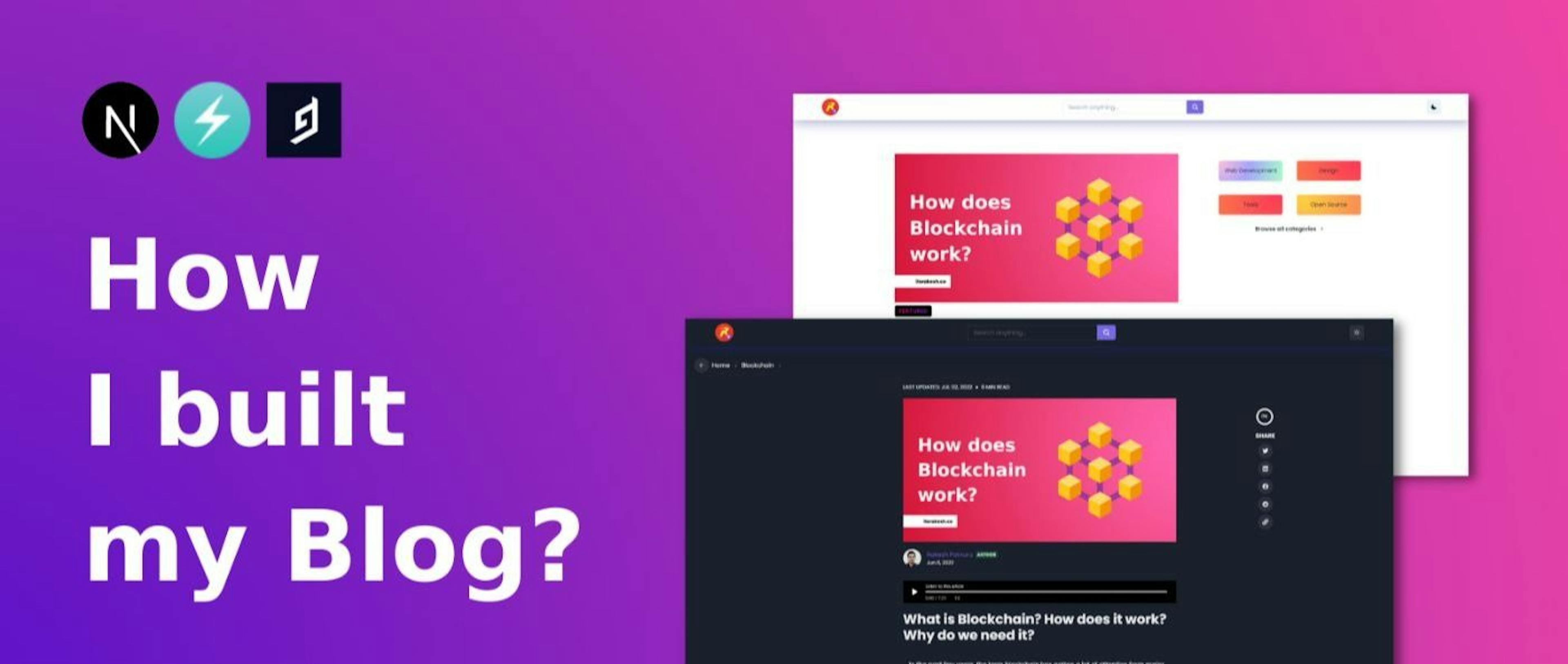 featured image - How to Build a Blog with NextJs, Chakra UI, and HyGraph