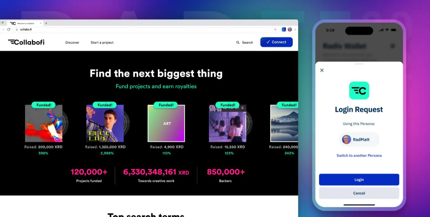 featured image - Radix が Web3 ウォレットの UX と UI のアルファ スニーク ピークをリリース