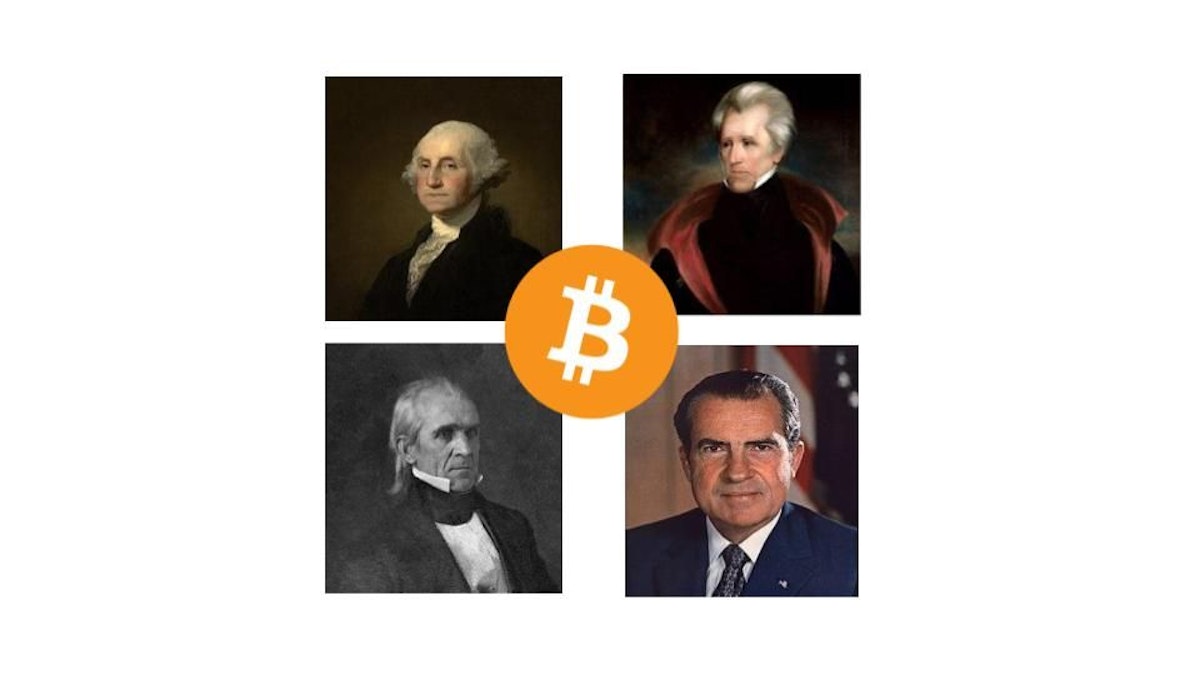 featured image - Le grand débat présidentiel sur la crypto avec Polk, Nixon, Jackson et Washington