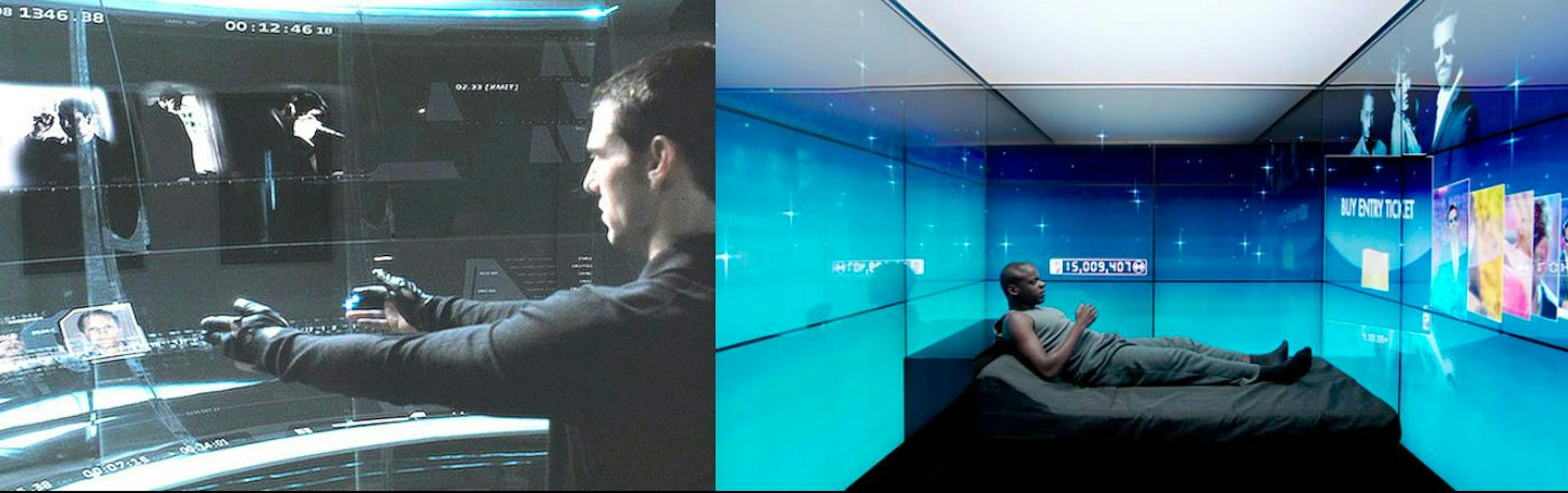 Minority Report and Black Mirror demonstrated gesture interfaces 