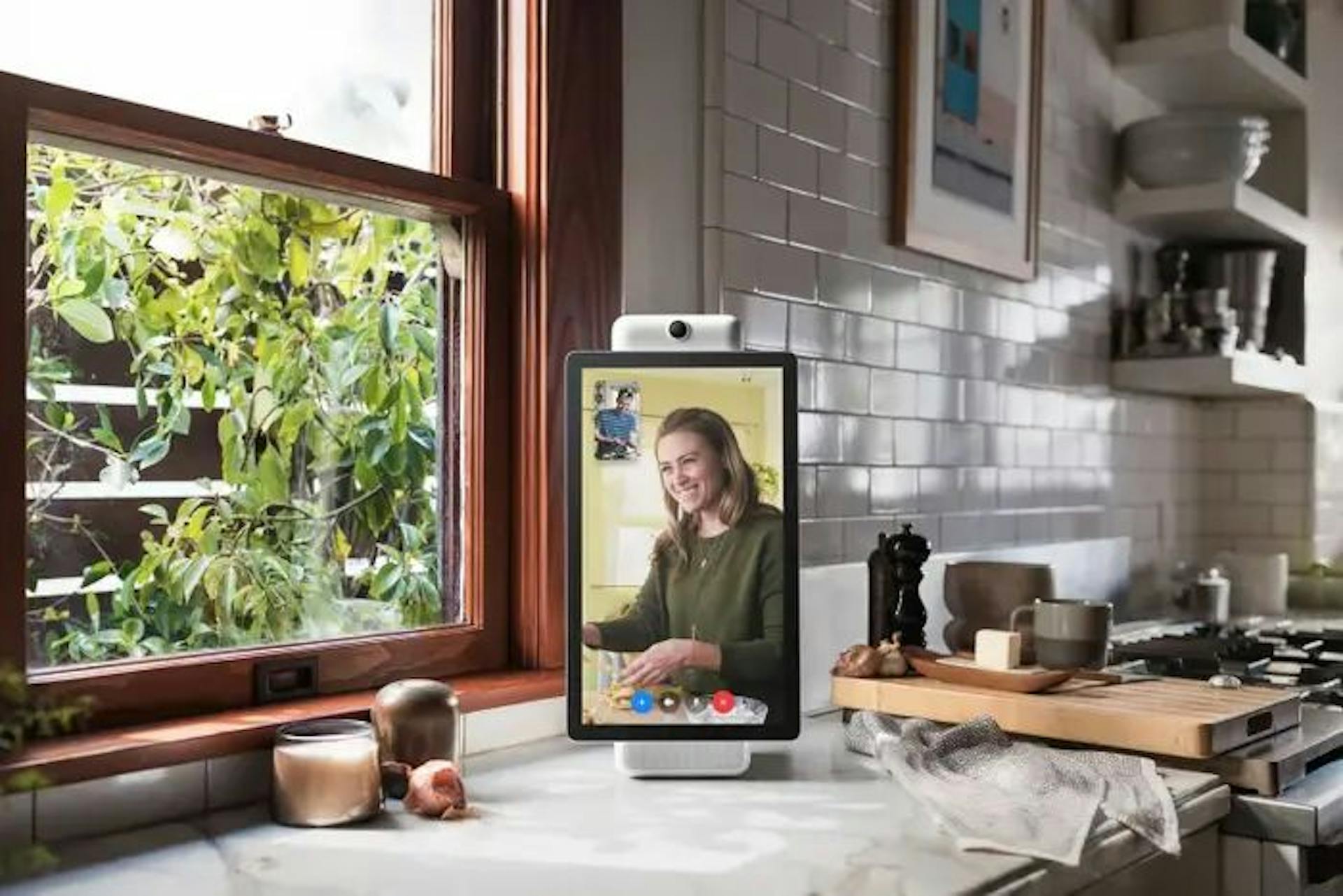 Facebook Portal with hand gesture control