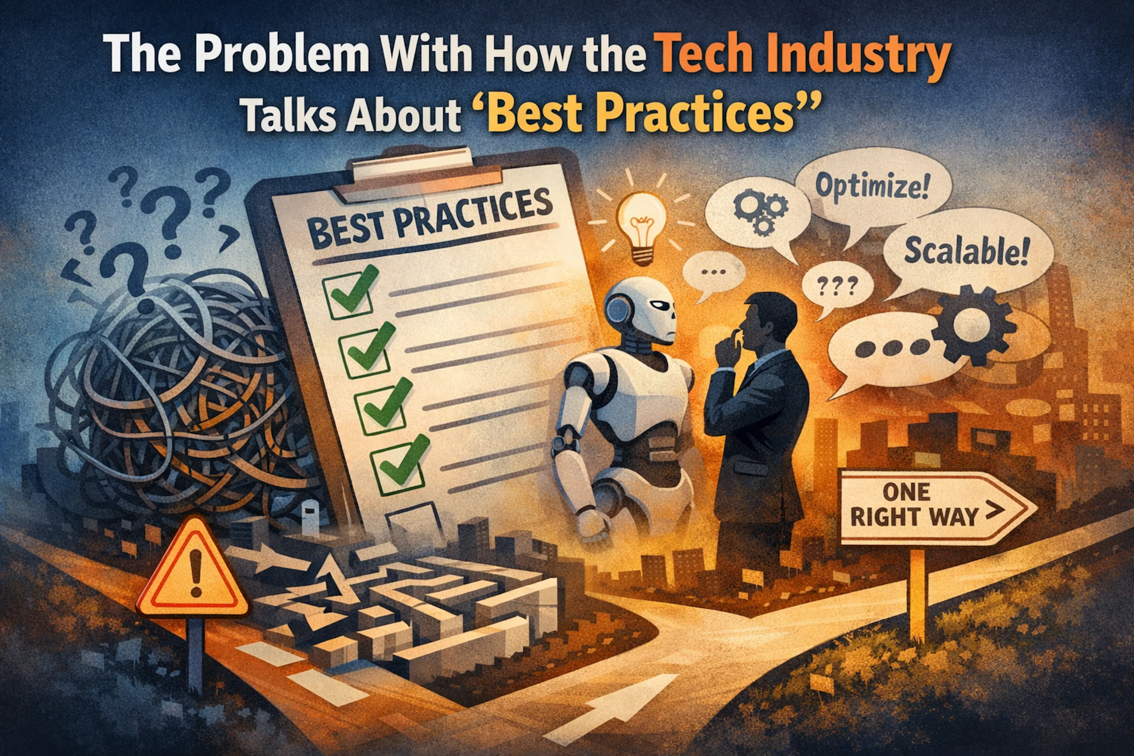 featured image - The Problem With How the Tech Industry Talks About 'Best Practices'