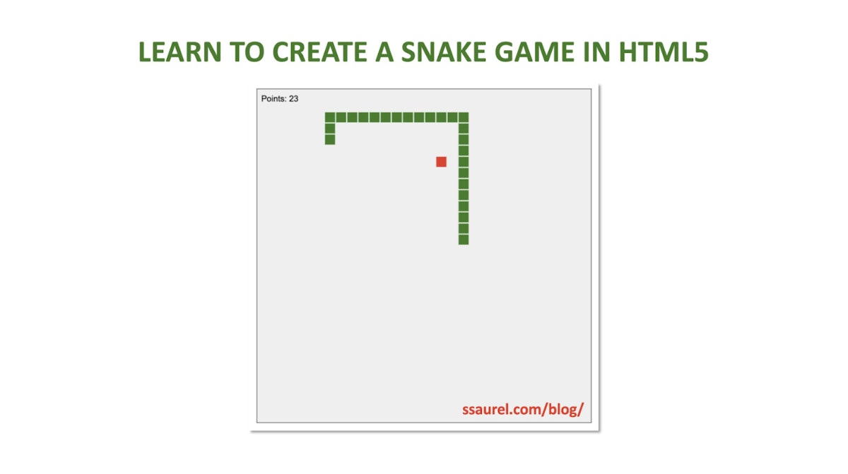 featured image - Reviva um pouco de nostalgia: recriando o jogo da cobra usando a API Canvas do HTML5 e JavaScript