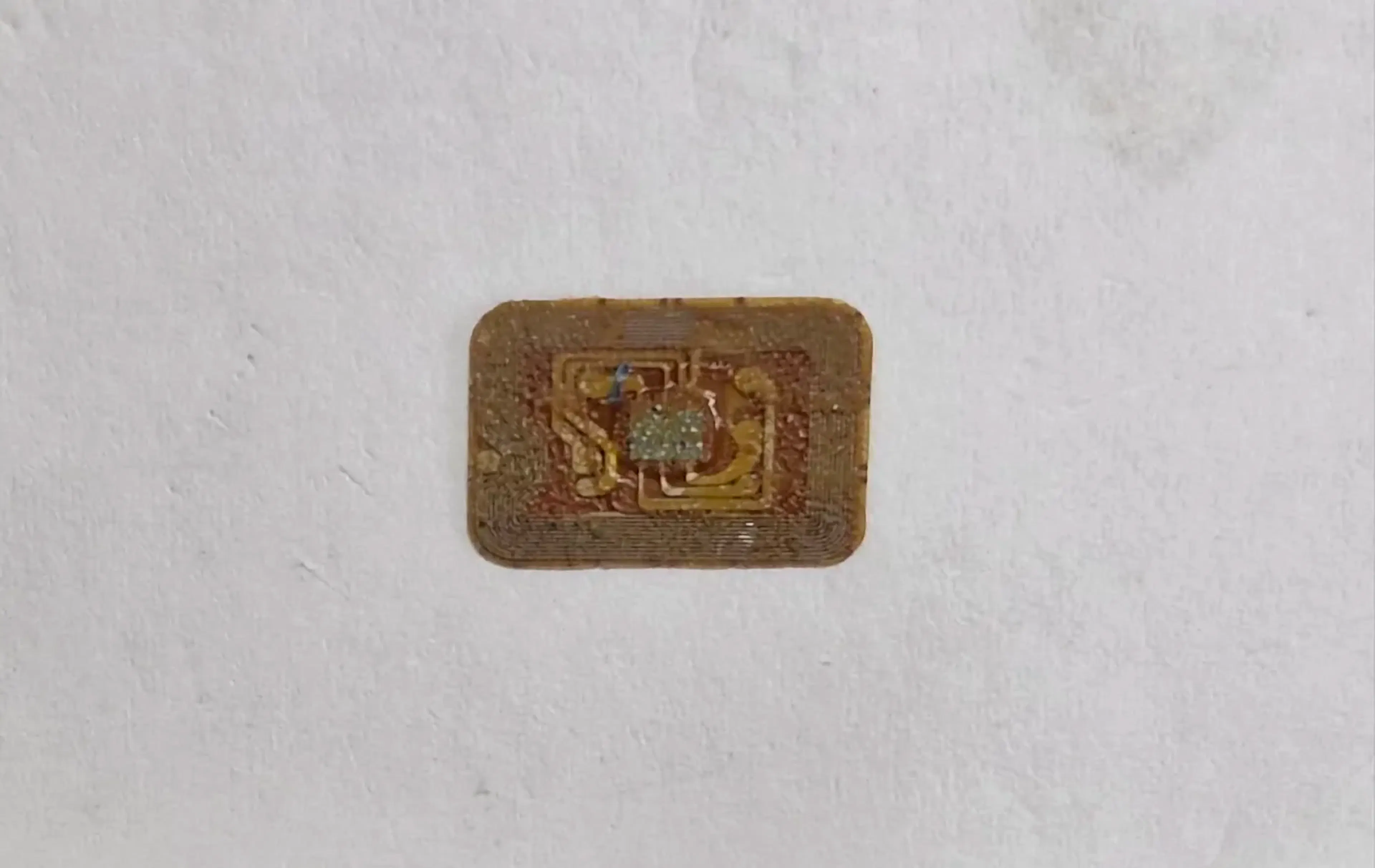 Payment card chip back