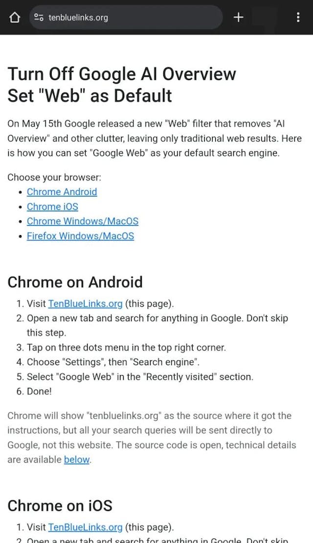 Turn Off Google AI Overview From Search Results in Chrome | HackerNoon