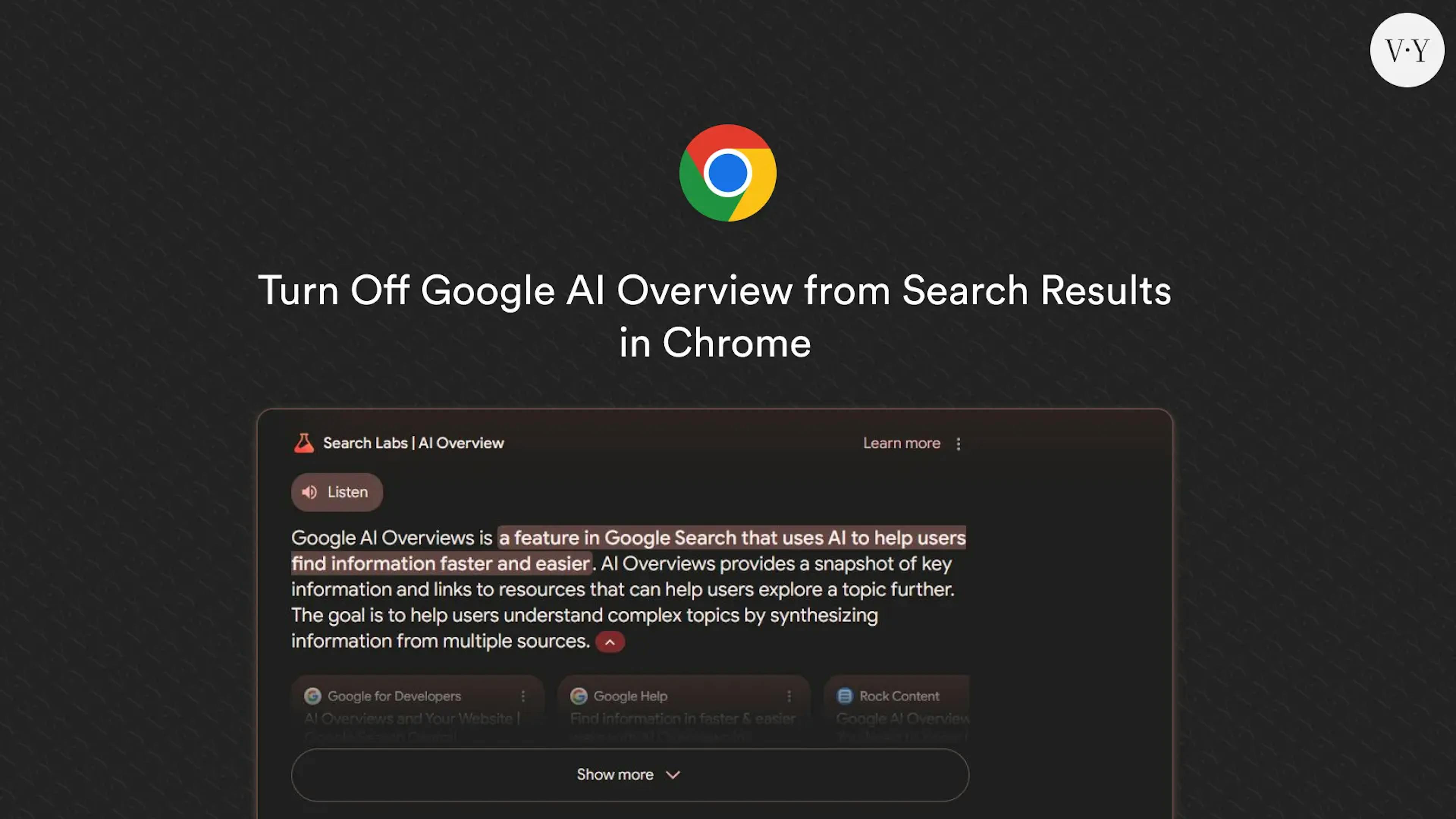featured image - Turn Off Google AI Overview From Search Results in Chrome