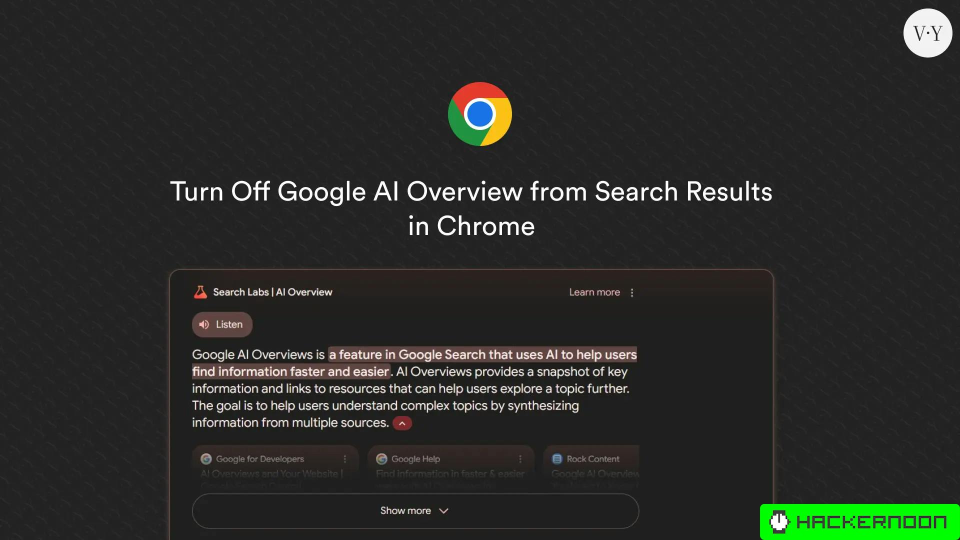 Turn Off Google AI Overview From Search Results in Chrome | HackerNoon