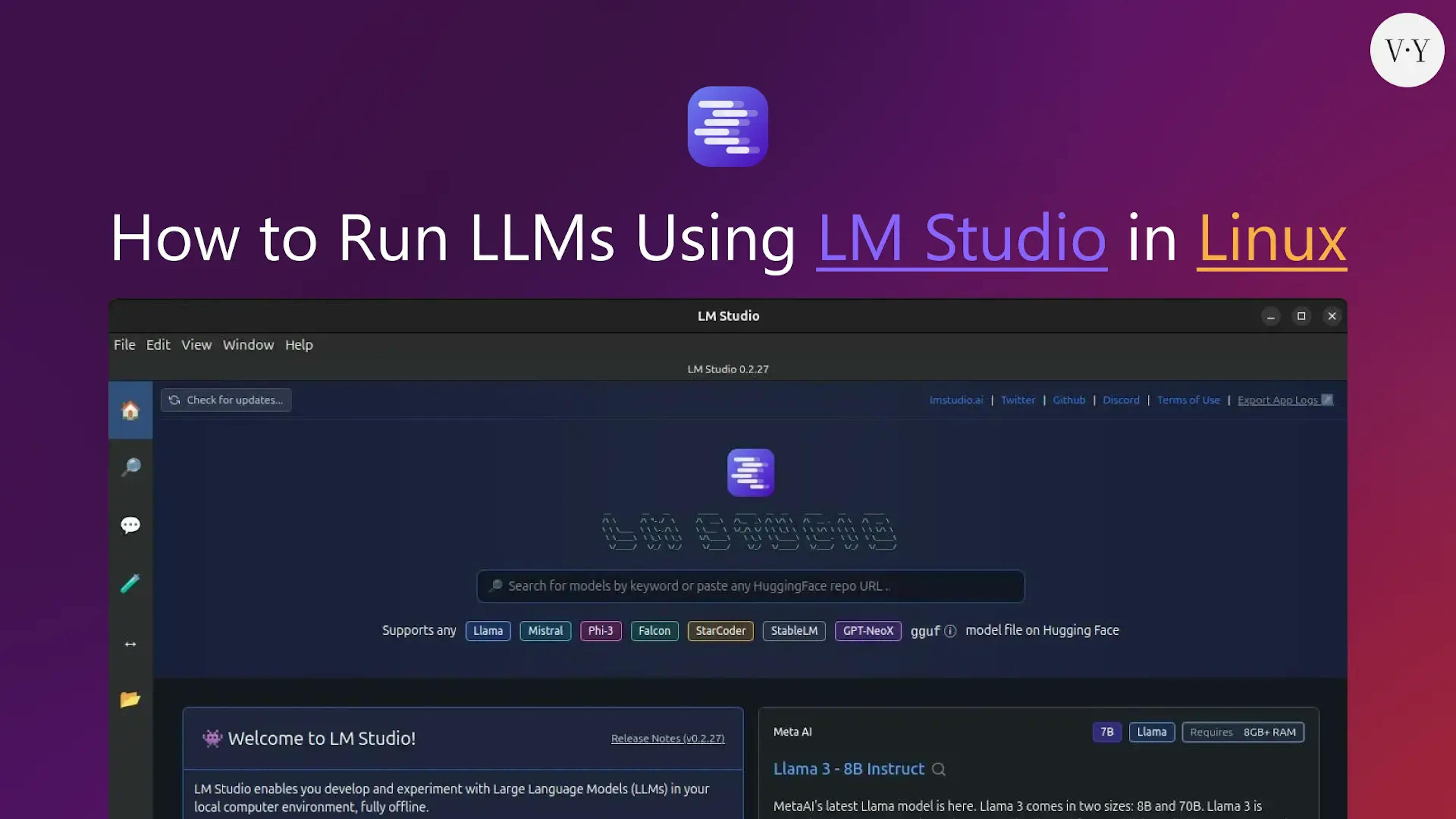 featured image - How to Run LLMs Using LM Studio in Linux (for Beginners)