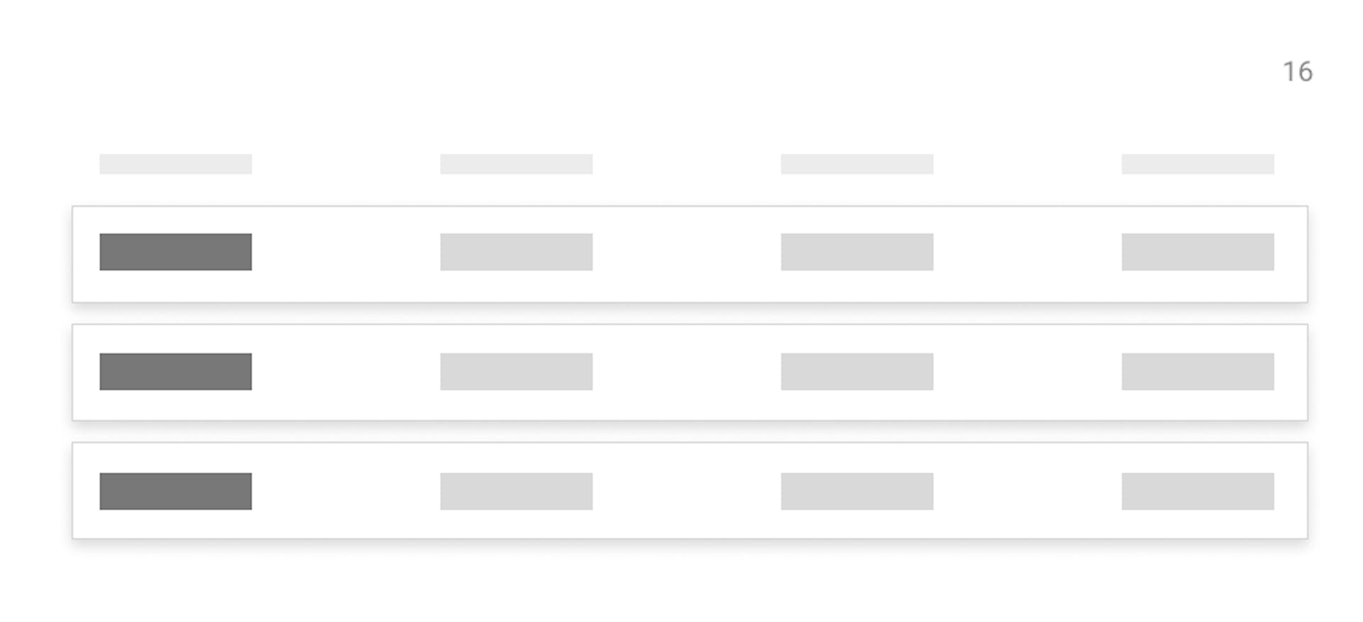 Dividing rows into separate blocks