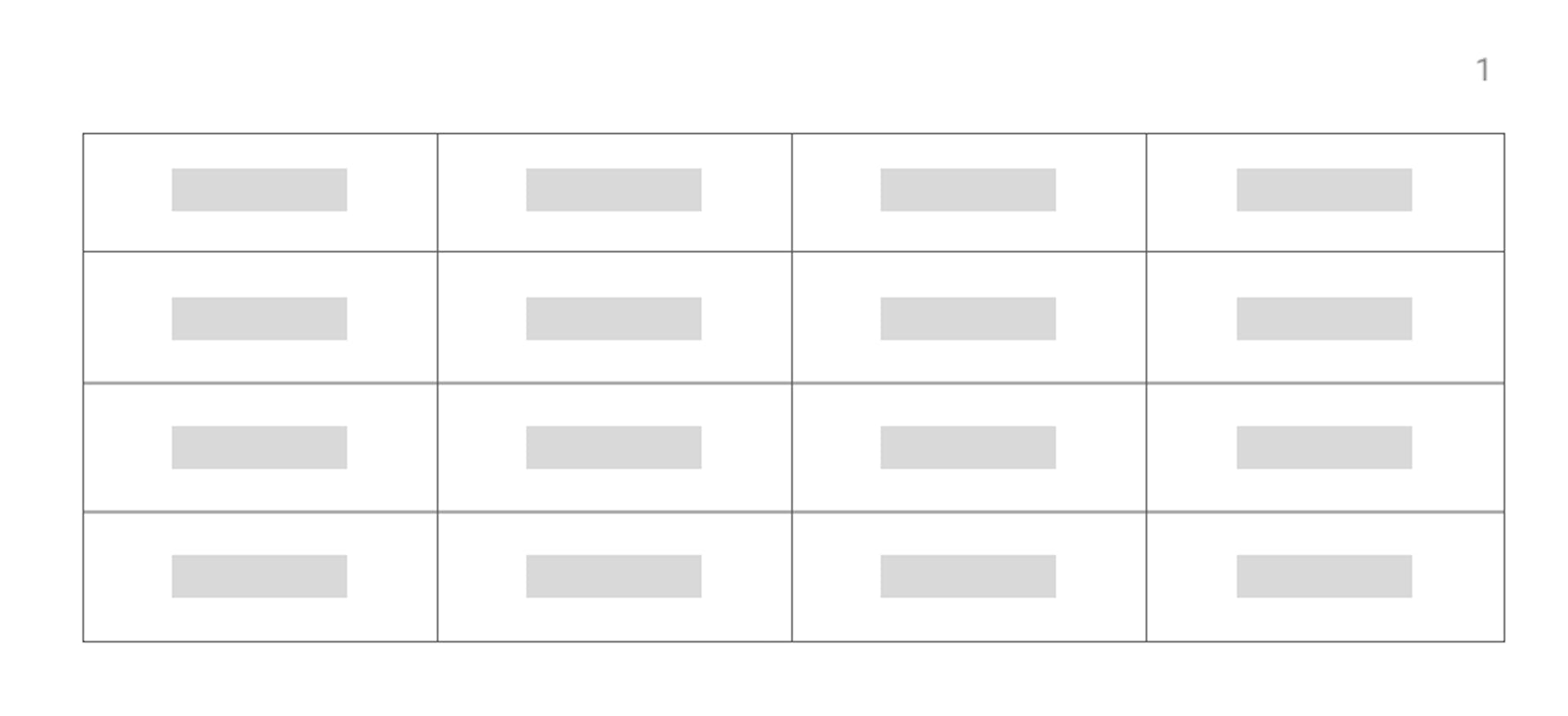 Regular table