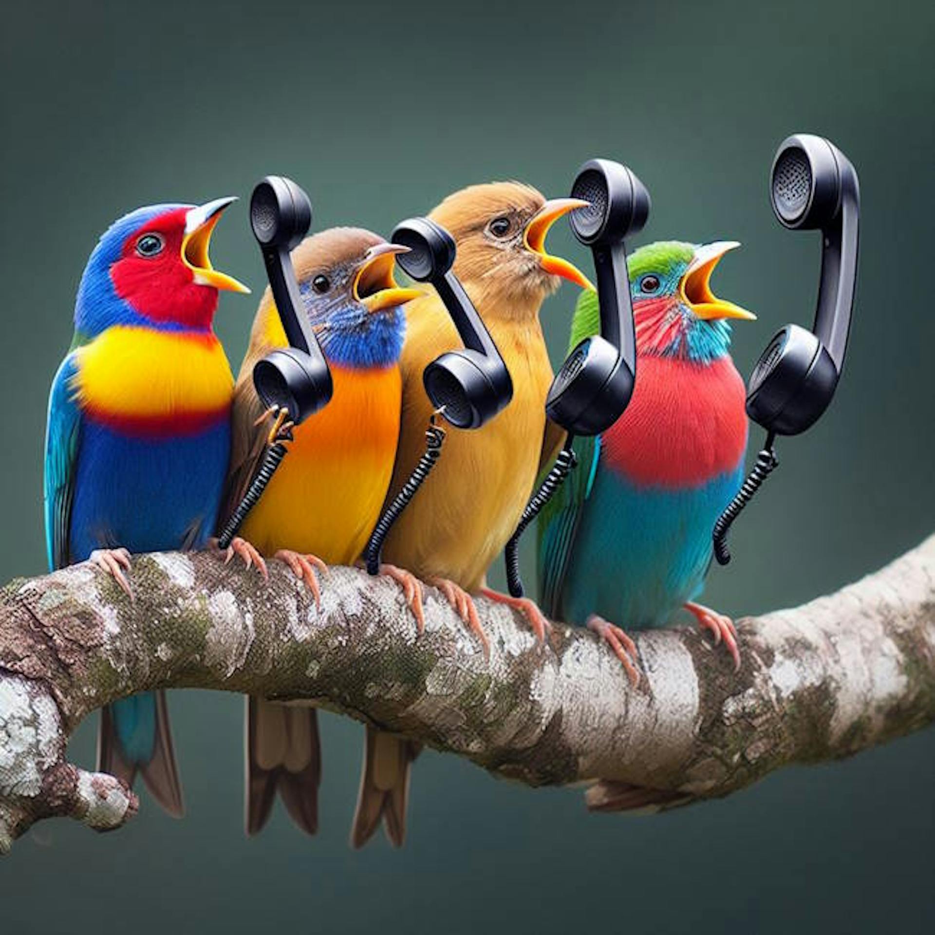 four calling birds