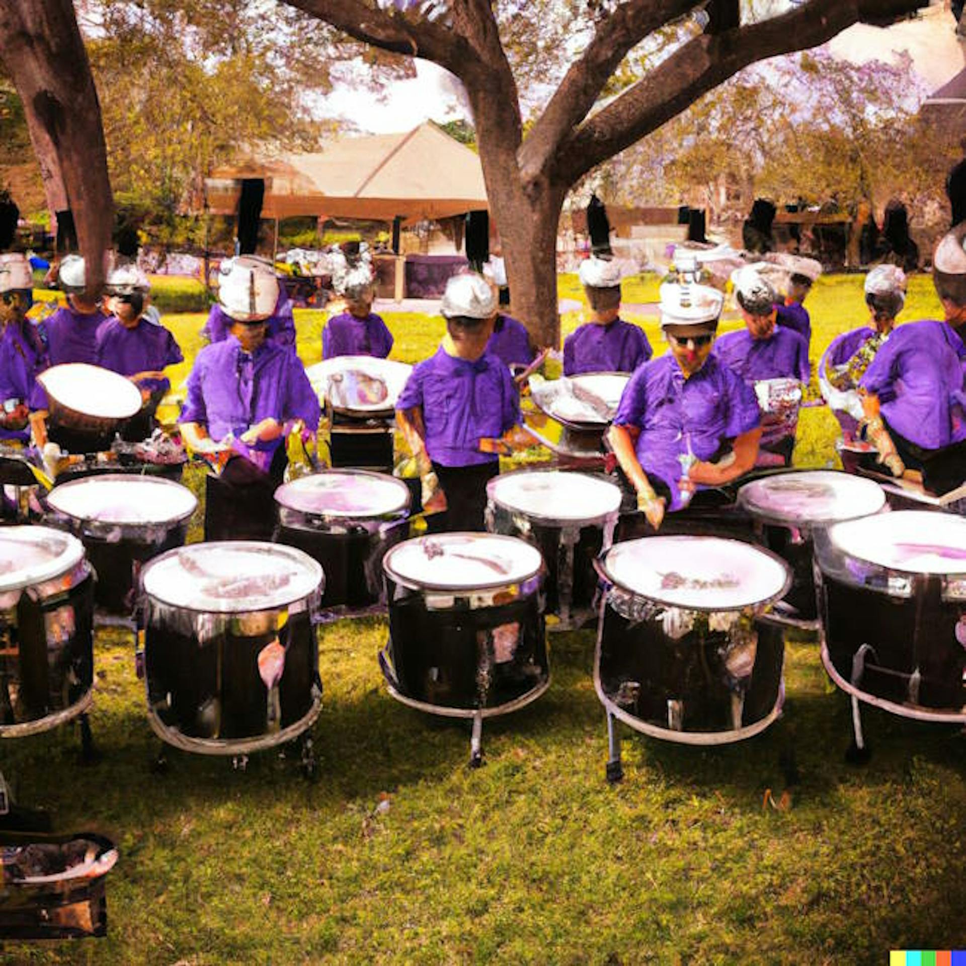 twelve drummers drumming