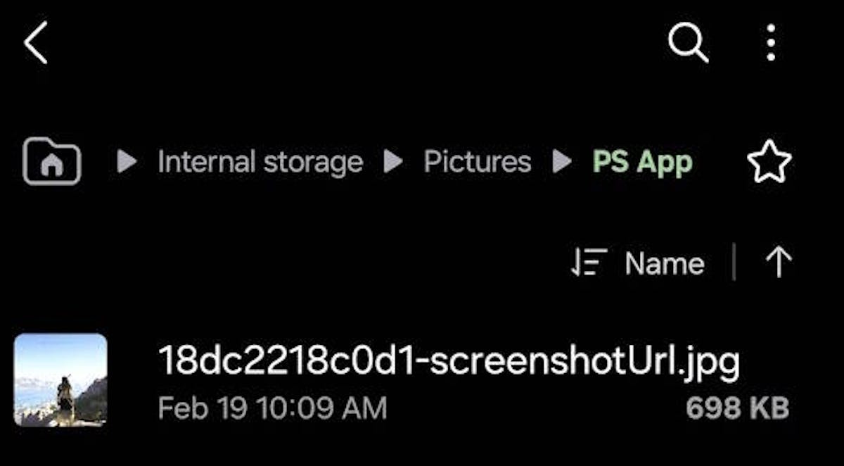 Screenshot from my phone's local files, showing the PS screenshot with an unhelpful name.