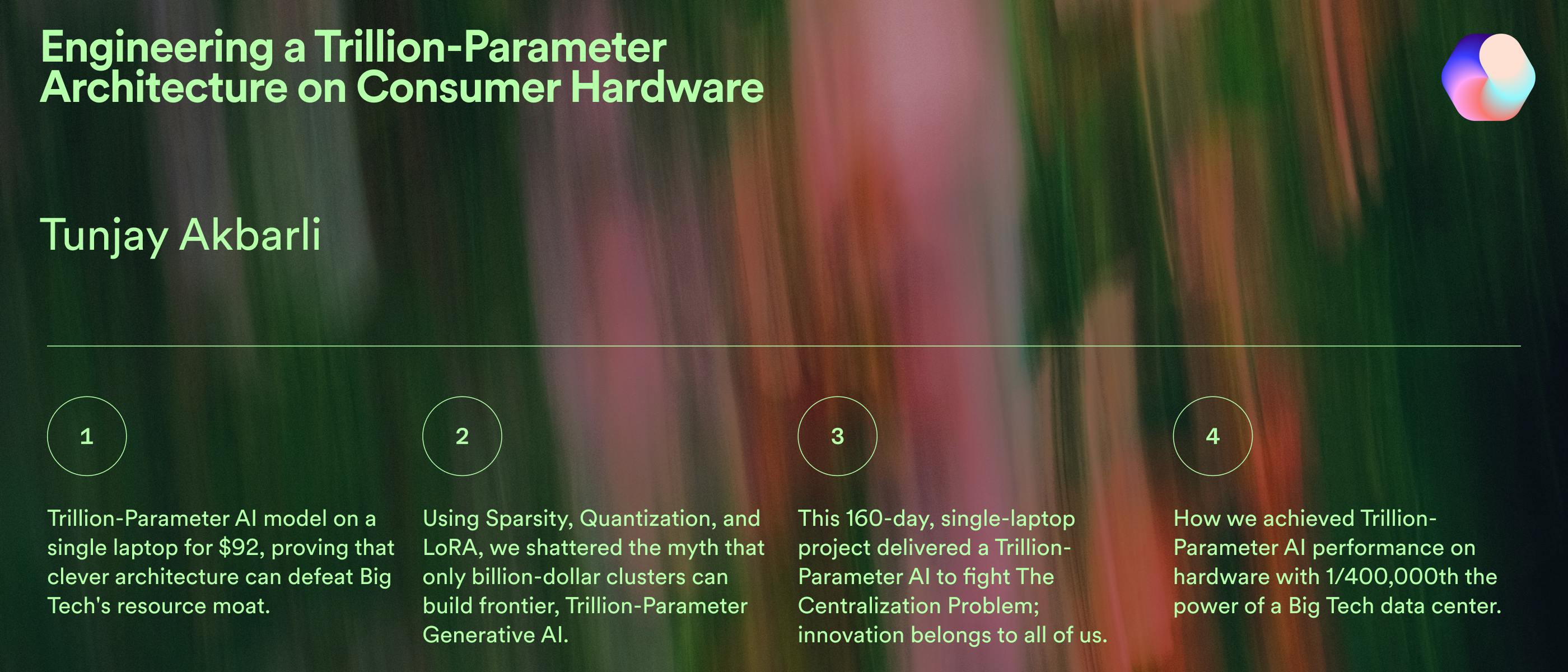 Engineering a Trillion-Parameter Architecture on Consumer Hardware | HackerNoon