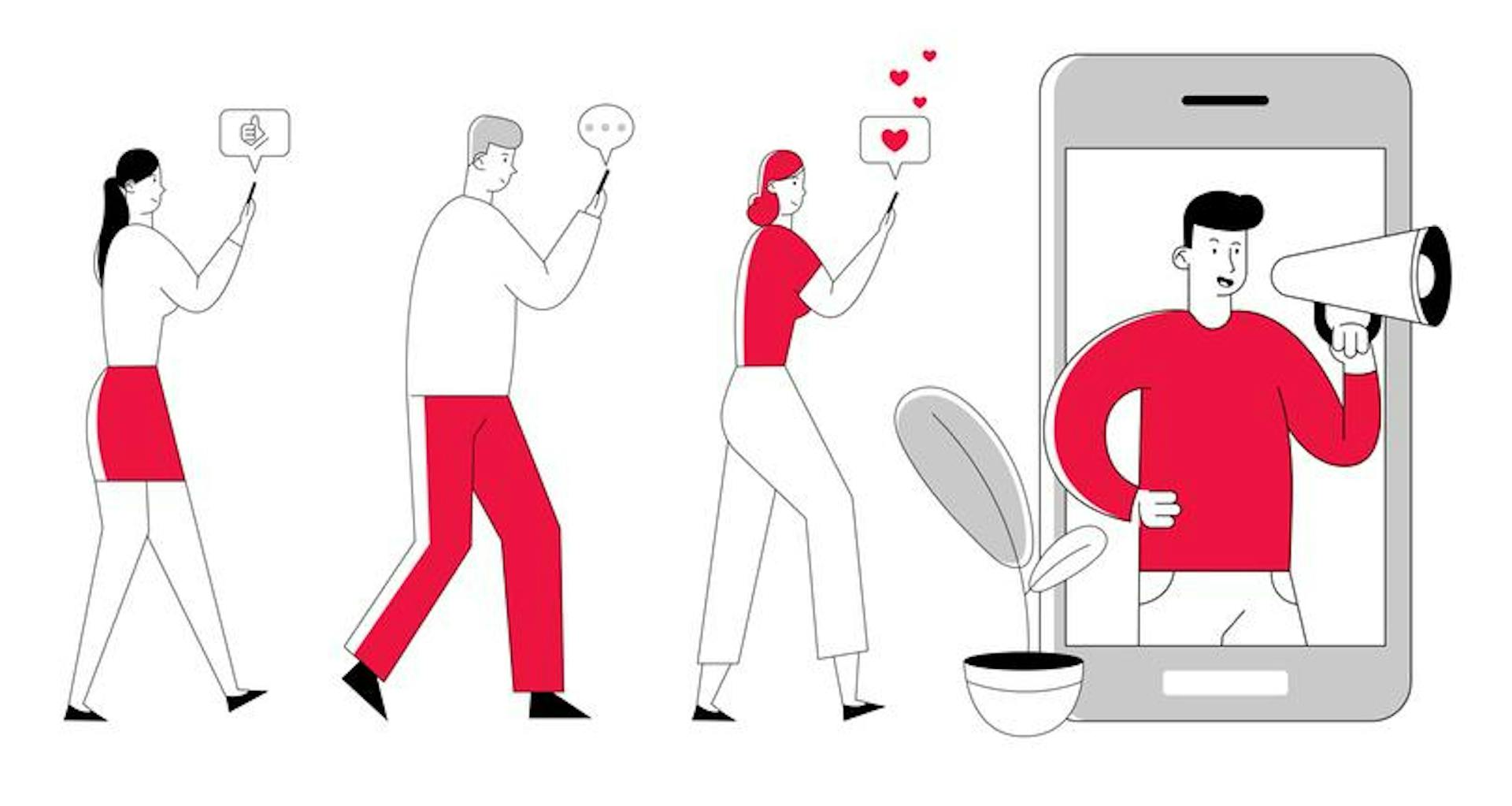 Influenciadores de las redes sociales. Fuente: iStock