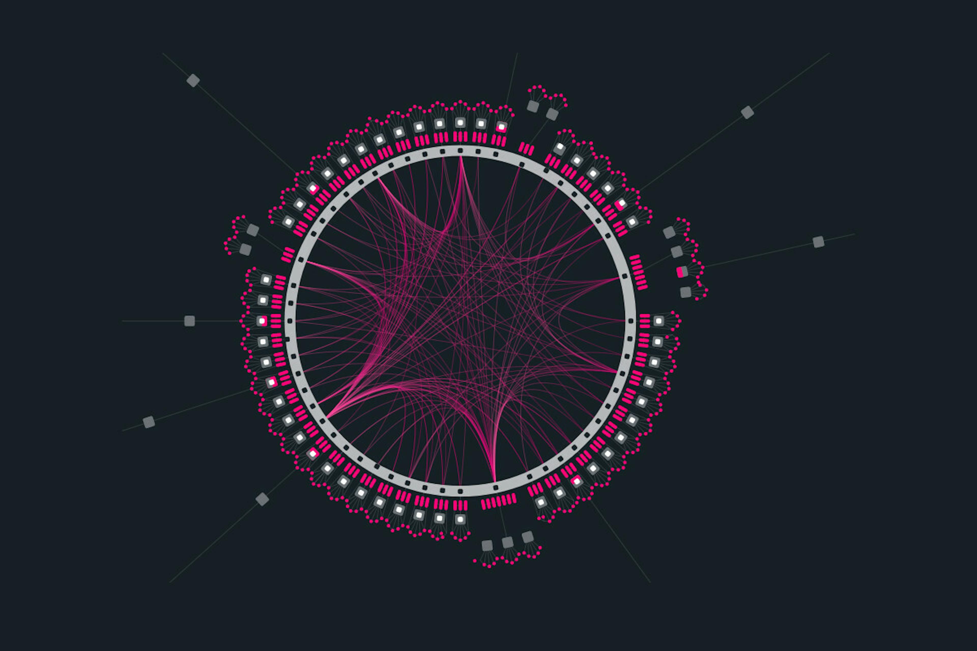 Visual representation of the relay chain and parachains