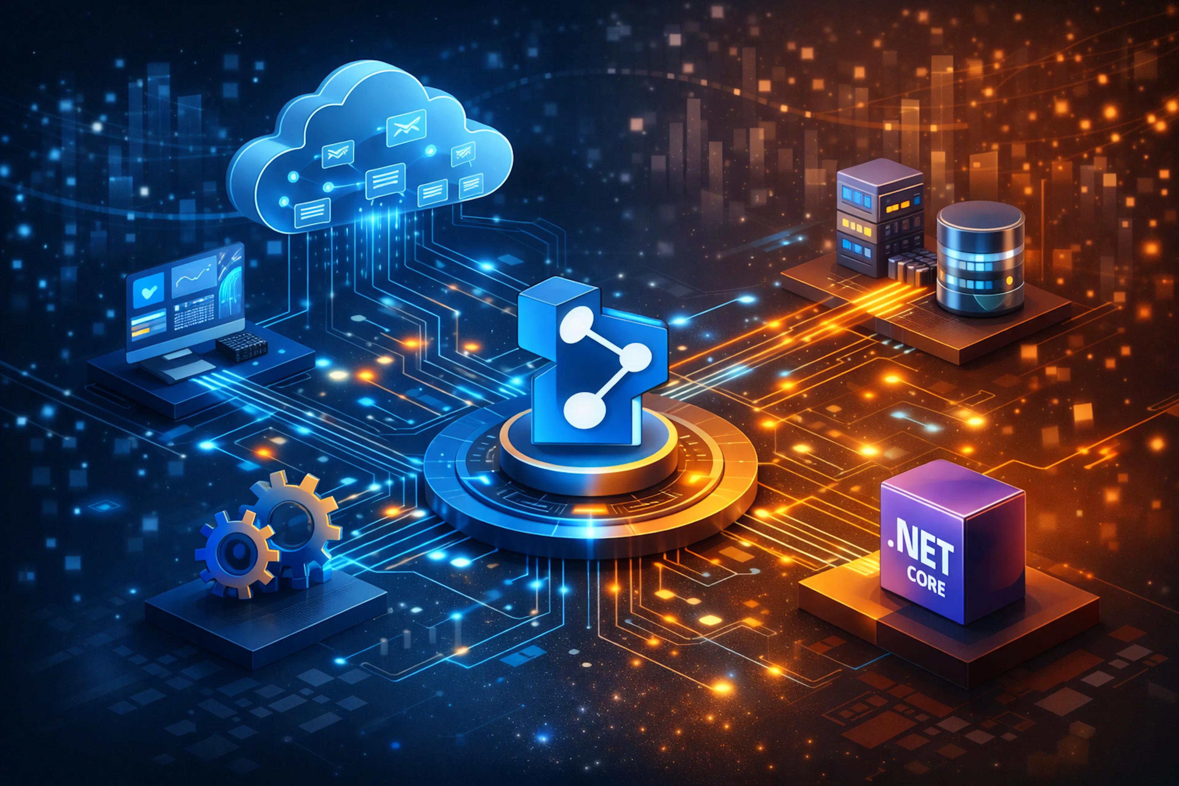 featured image - Event-Driven Architecture with Azure Service Bus & .NET Core: Designing Scalable & Resilient Systems