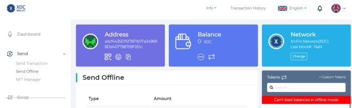featured image - Send Offline Functionality (SOF) to Transact XinFin's XDC Coins