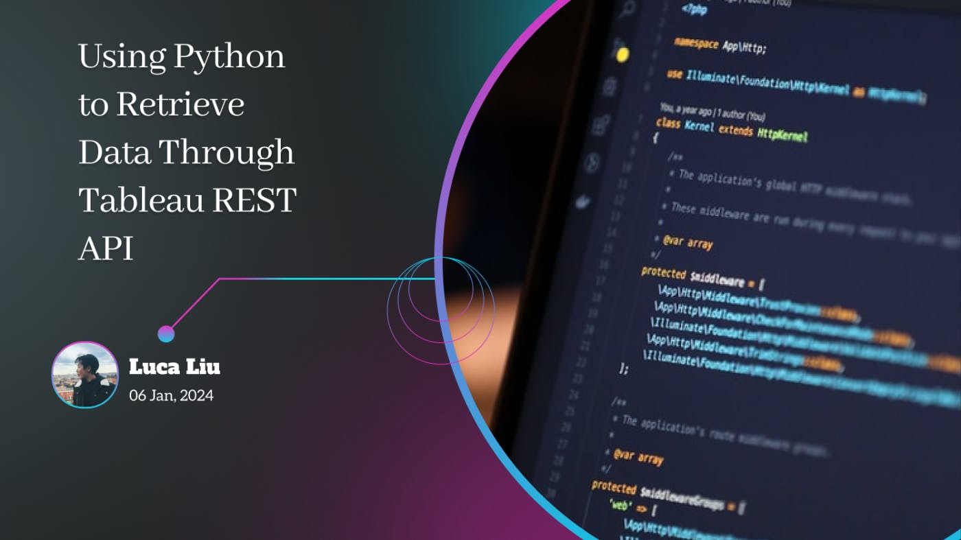 Как использовать Python для получения данных через REST API Tableau