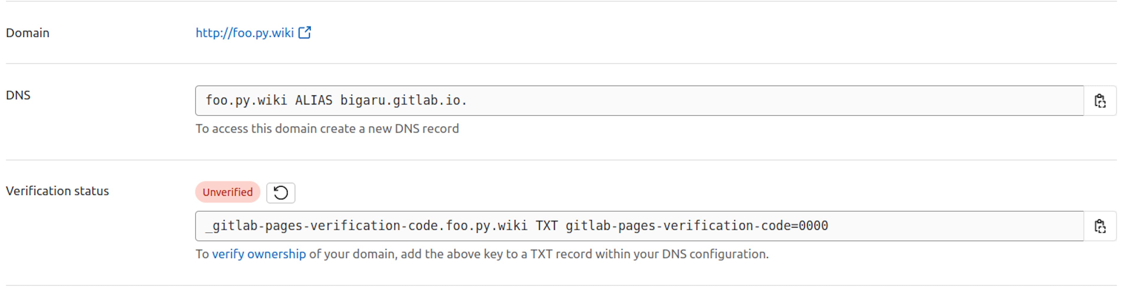 GitLab Pages - new domain