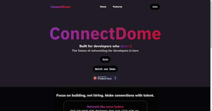 /just-launched-connectdome-to-solve-networking-specifically-for-developers-dc4a33hn feature image