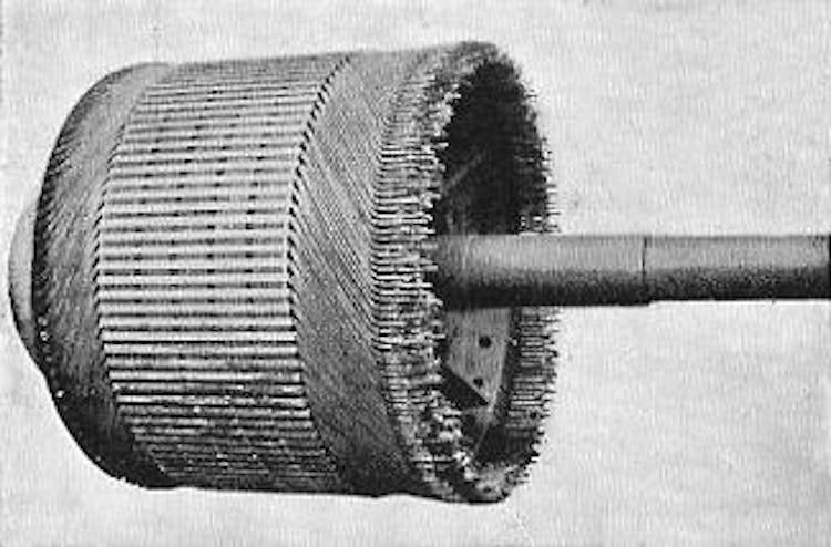  Fig. 75.—Partly finished commutator.