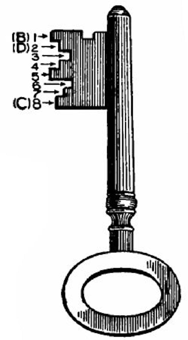  Fig. 217.—A Chubb key.
