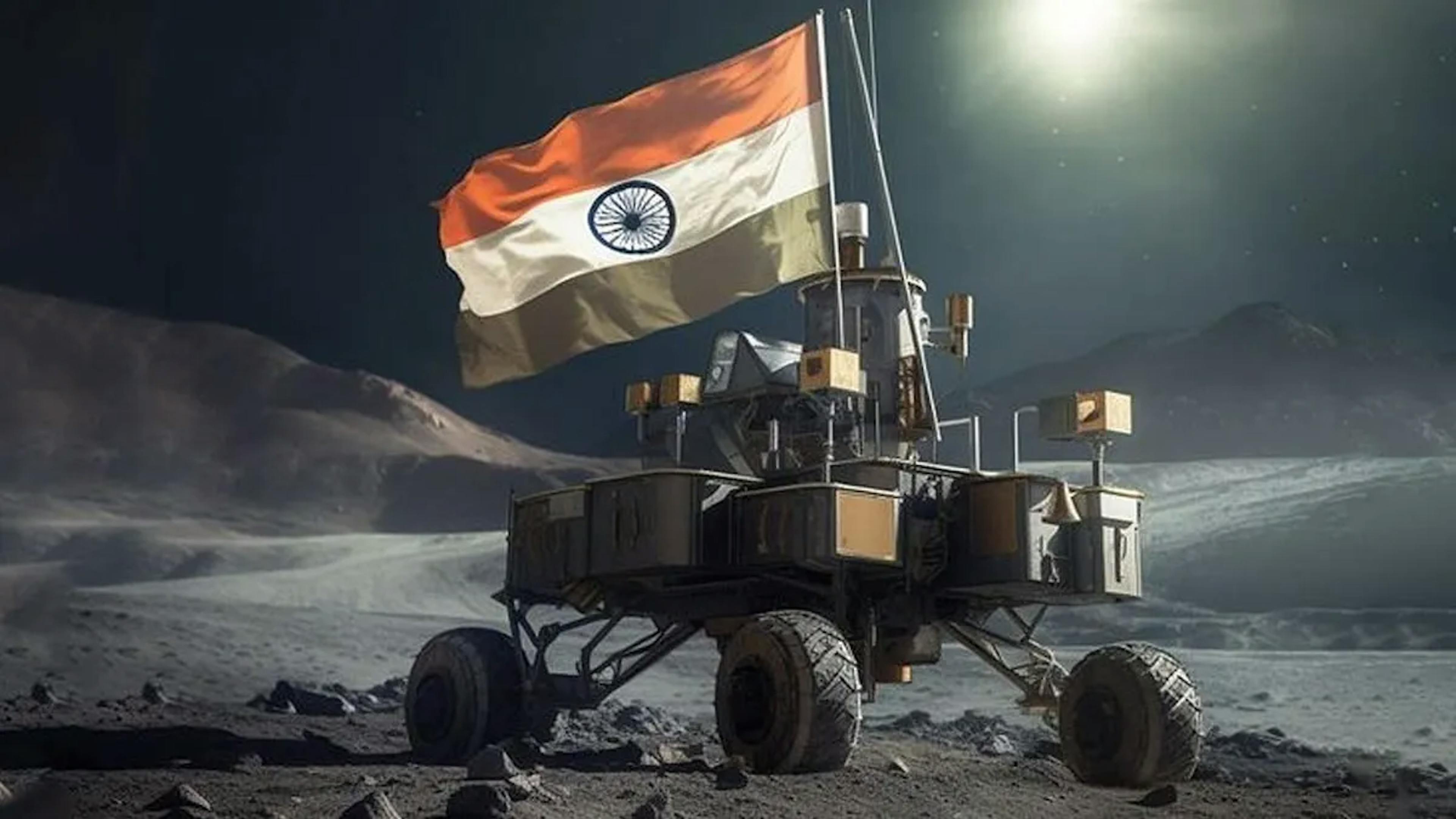 India lands on the moon