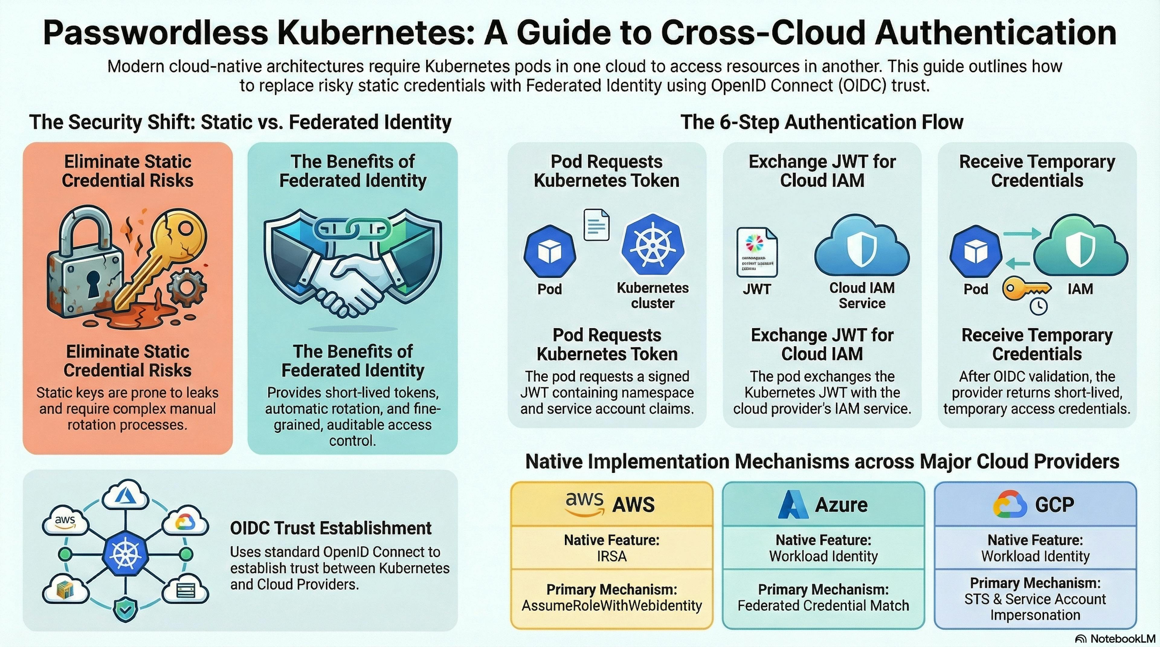 featured image - The Clean Way to Access AWS, Azure, and GCP From Kubernetes (No Secrets, No Rotations)