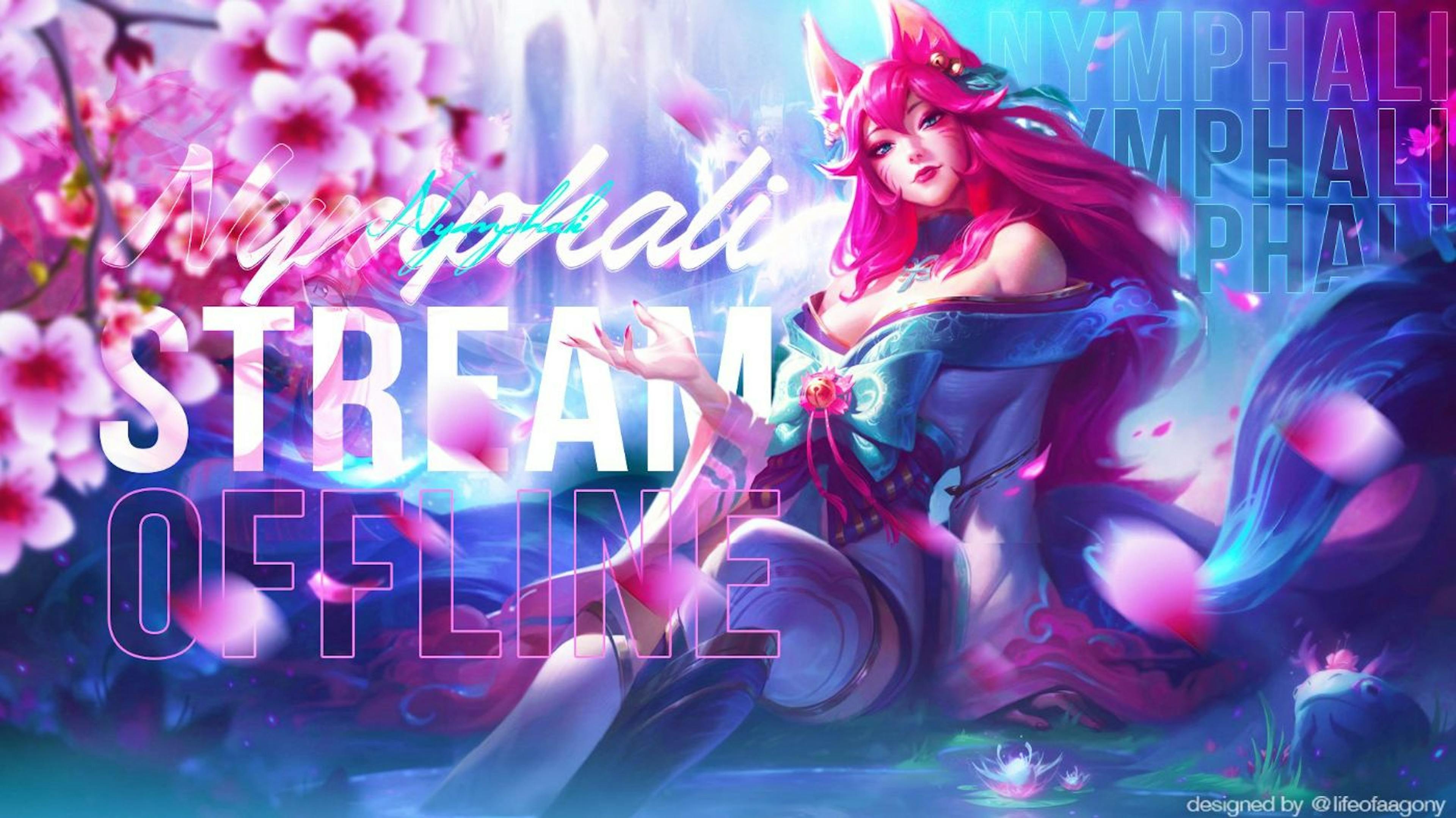 Spirit Blossom Ahri de League of Legends. Source de l'image : Loan MERLIN sur Behance.