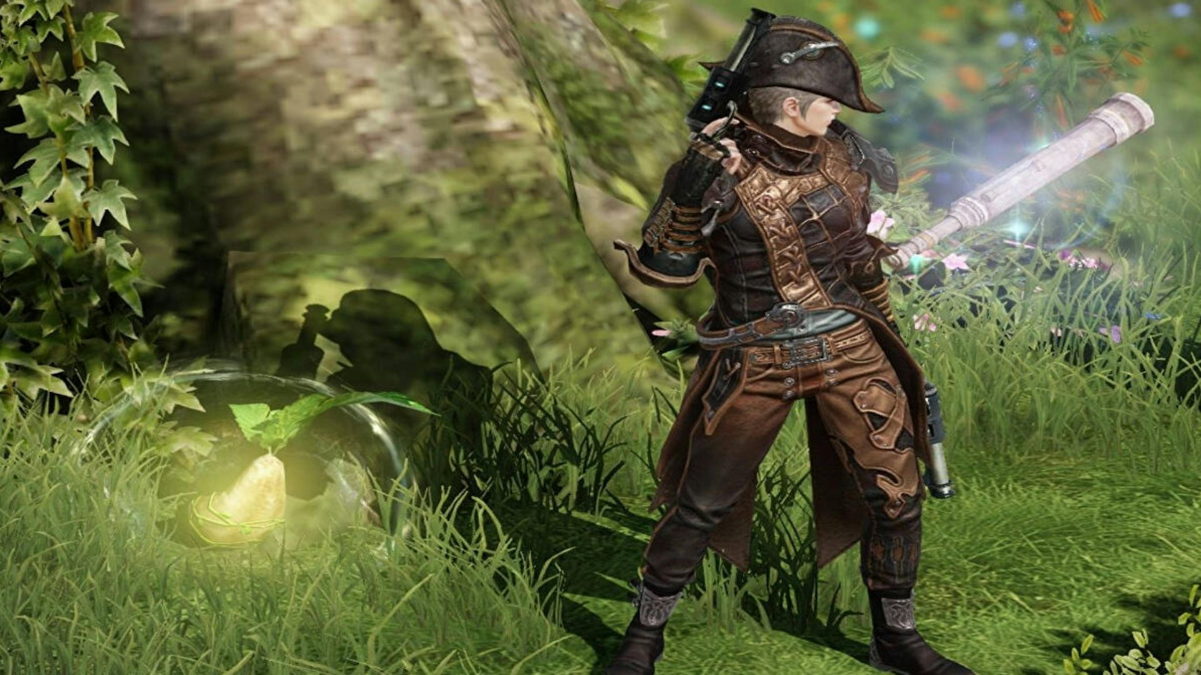 Collecting Mokoko seeds in Lost Ark.