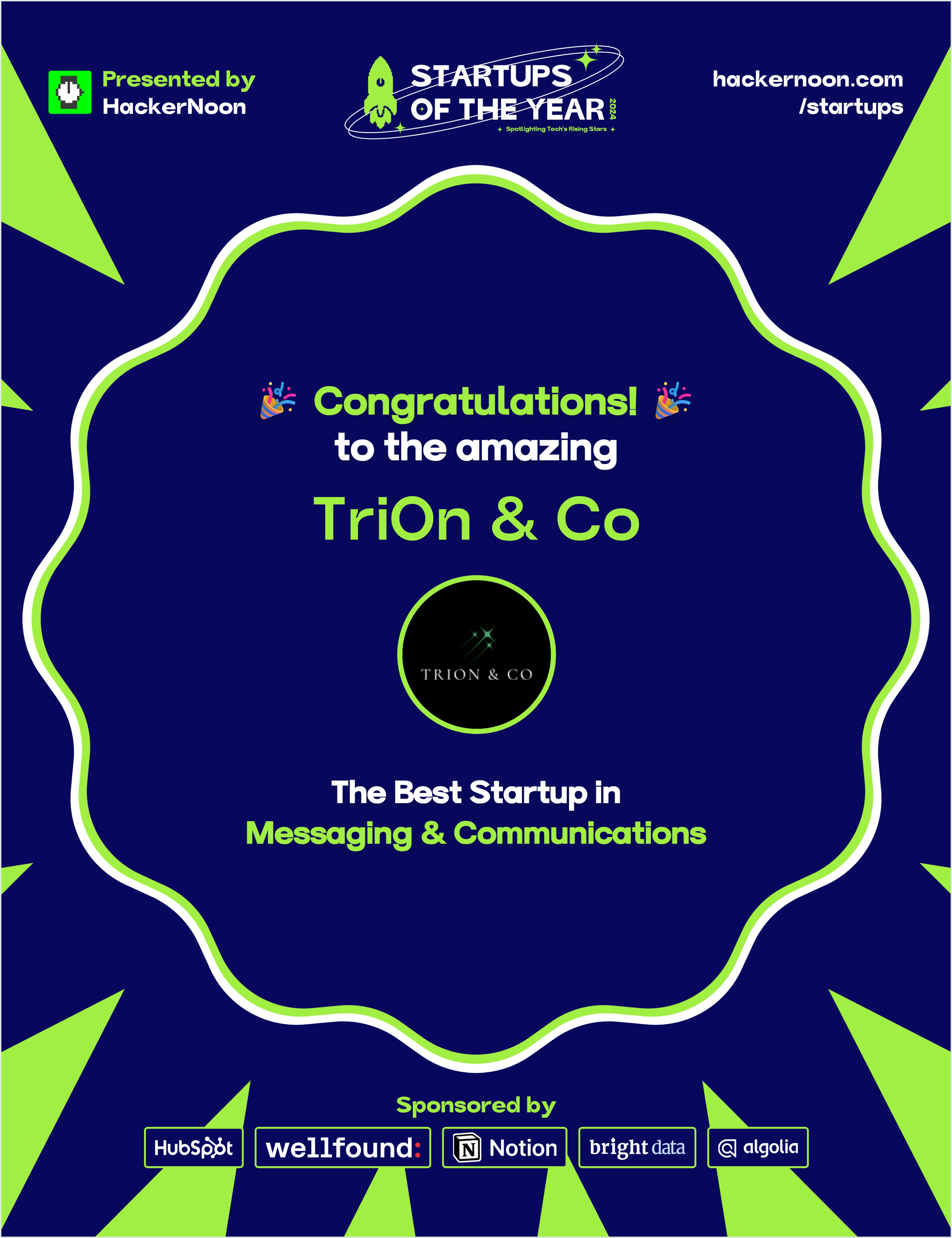 featured image - Meet TriOn & Co, Winner of Startups of The Year 2024 in Messaging & Communications