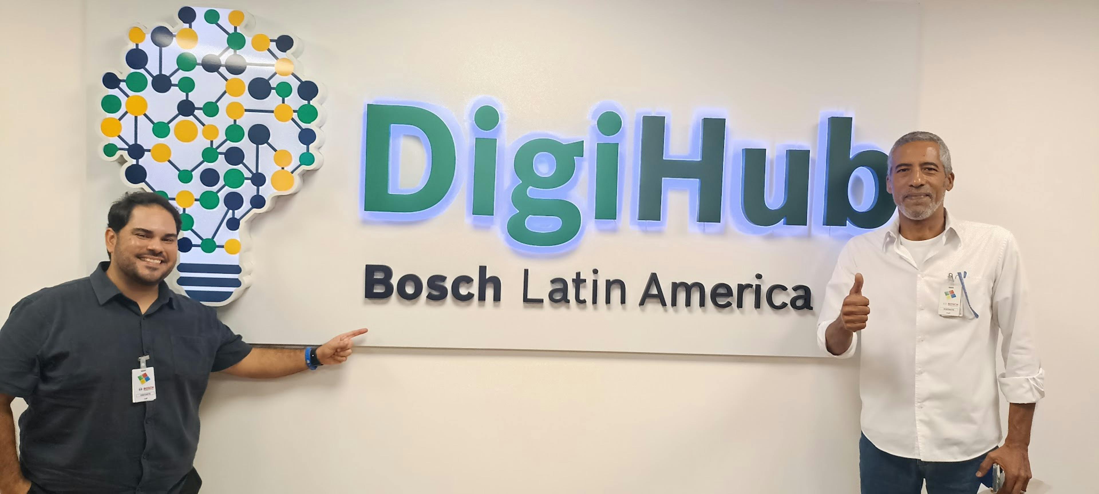 Time: Maicon Brande (CEO) and Paulo Rocha (CTO) in DigiHub at Bosch Latin America (2024)