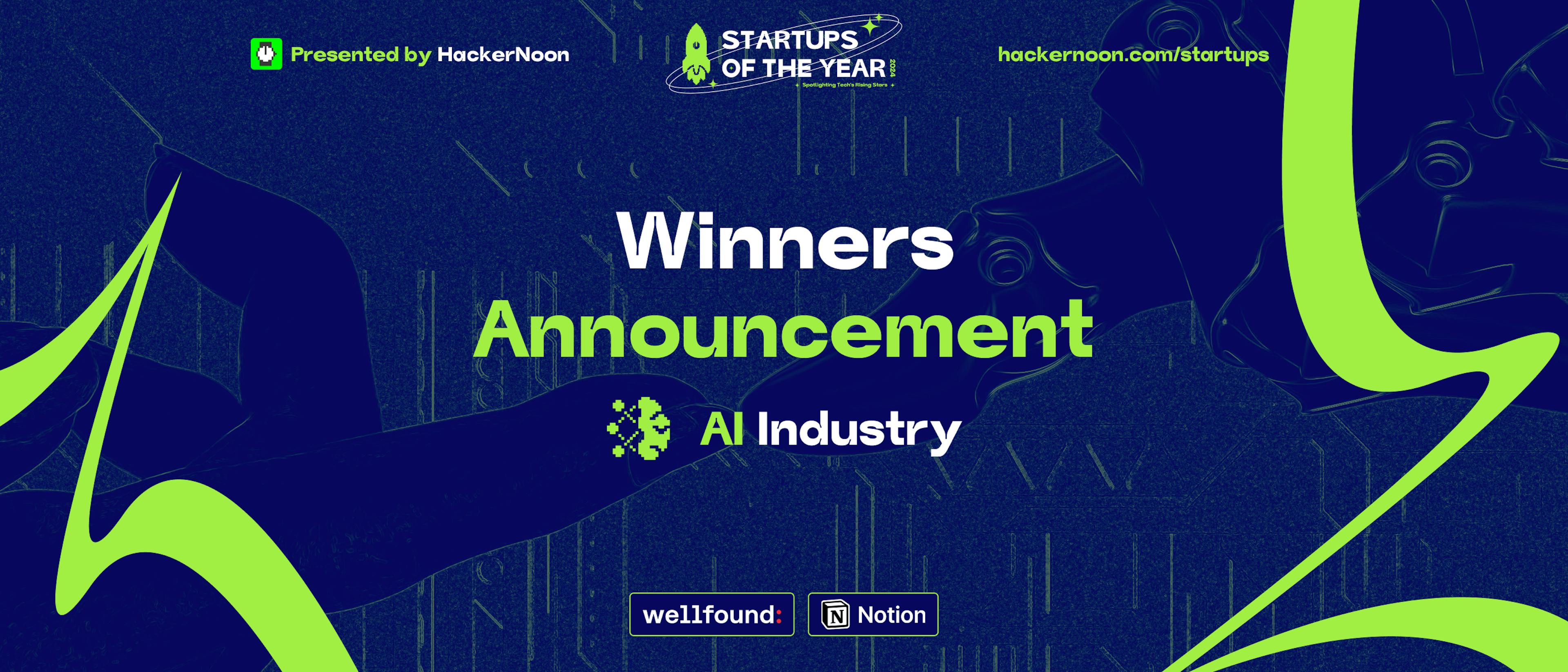 featured image - Startups van die Jaar 2024 Winnaars: AI-bedryf